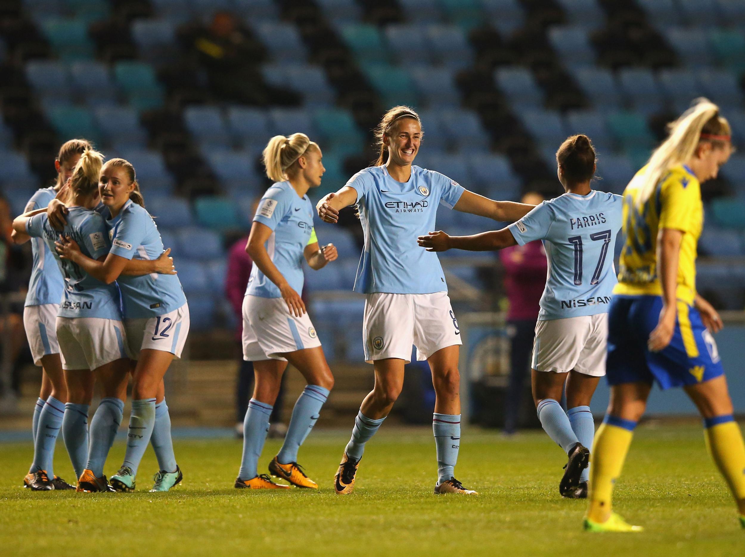 
Manchester City face Swedish champions Linkoping in the last eight 