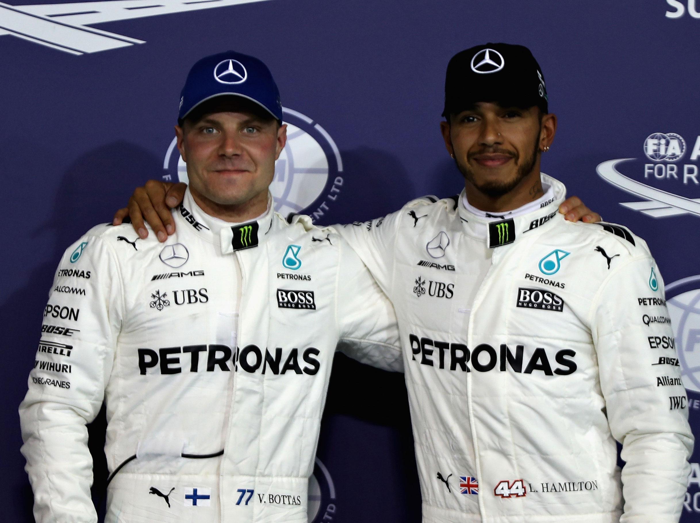 Valtteri Bottas will start the final race of the season from pole position