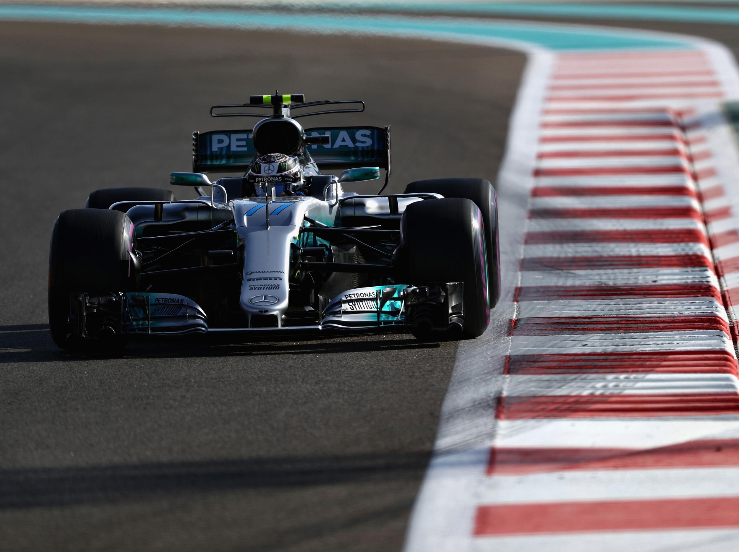 &#13;
Bottas will start from pole in Sunday's race &#13;