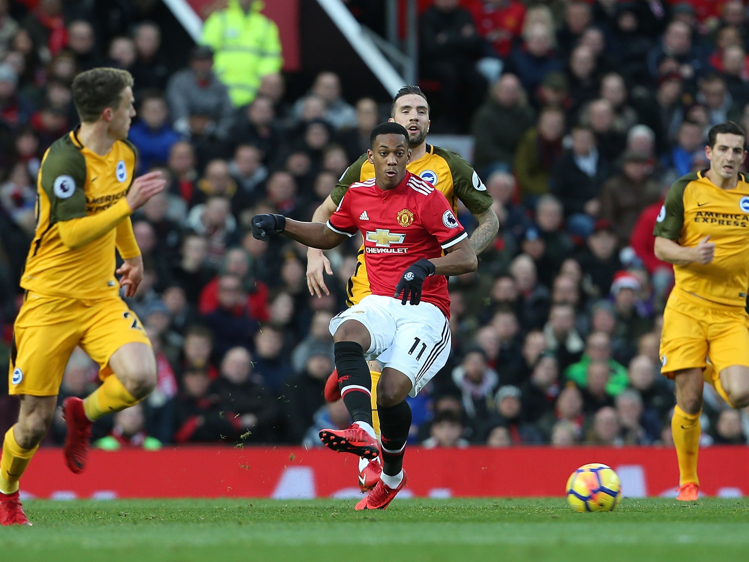 Martial started alongside for Rashford for the second consecutive Premier League game