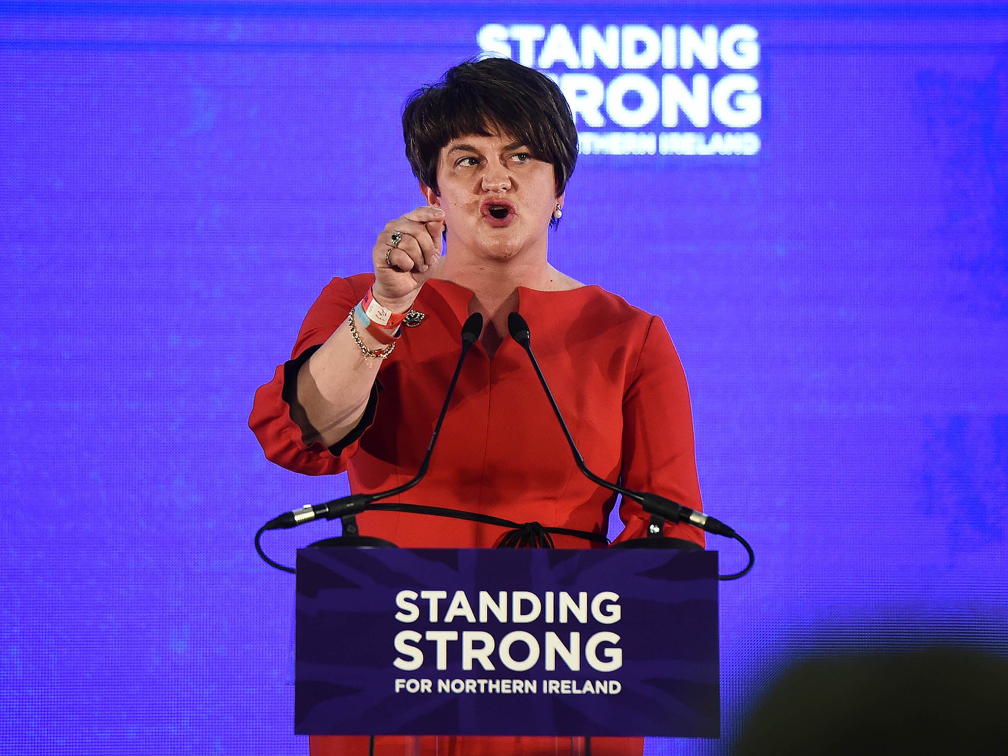 Arlene Foster said she had been asking for information on plans for the Irish border for five weeks