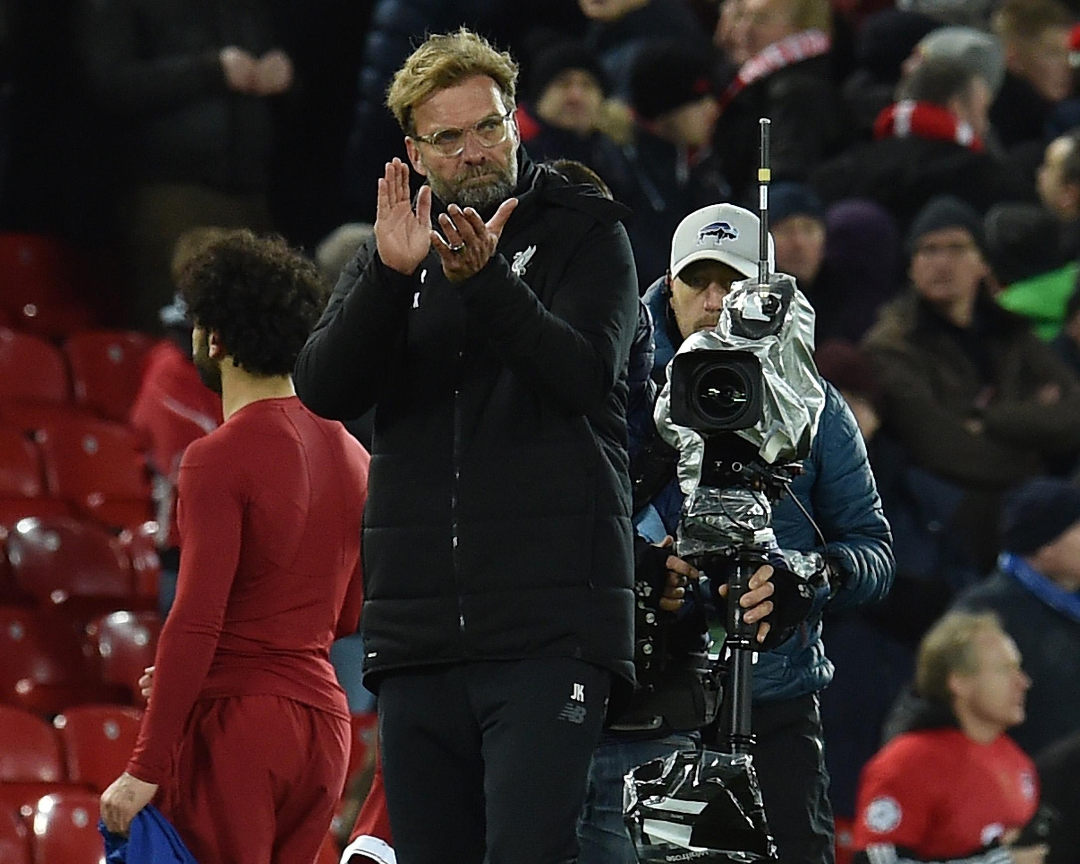 Klopp was not happy about Willian's equaliser