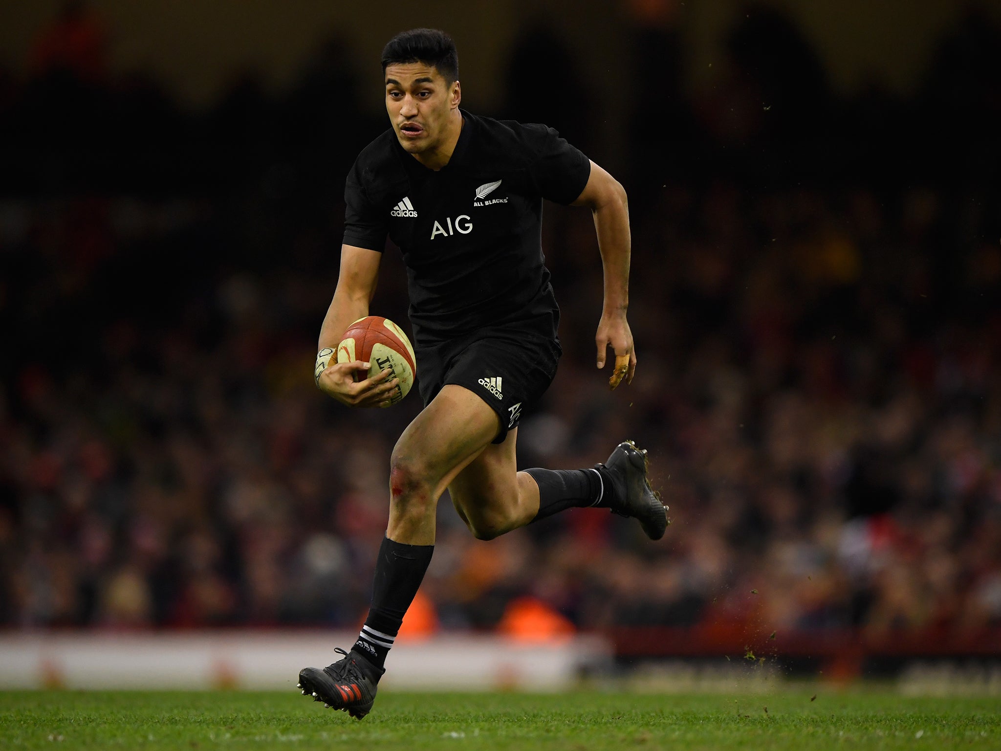 Reiko Ioane also scored as the All Blacks taught Wales a lesson in clinical finishing