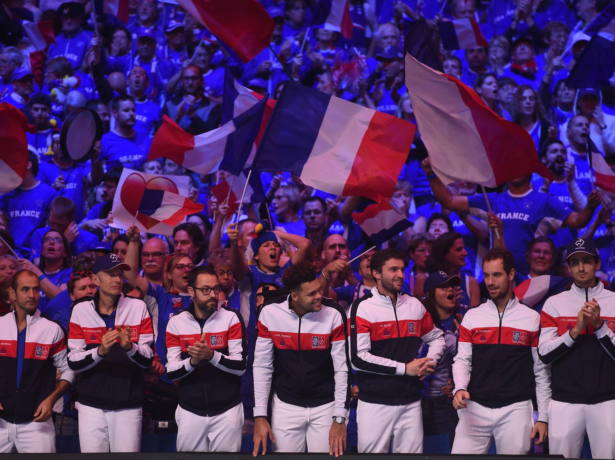 &#13;
The French Davis Cup team &#13;