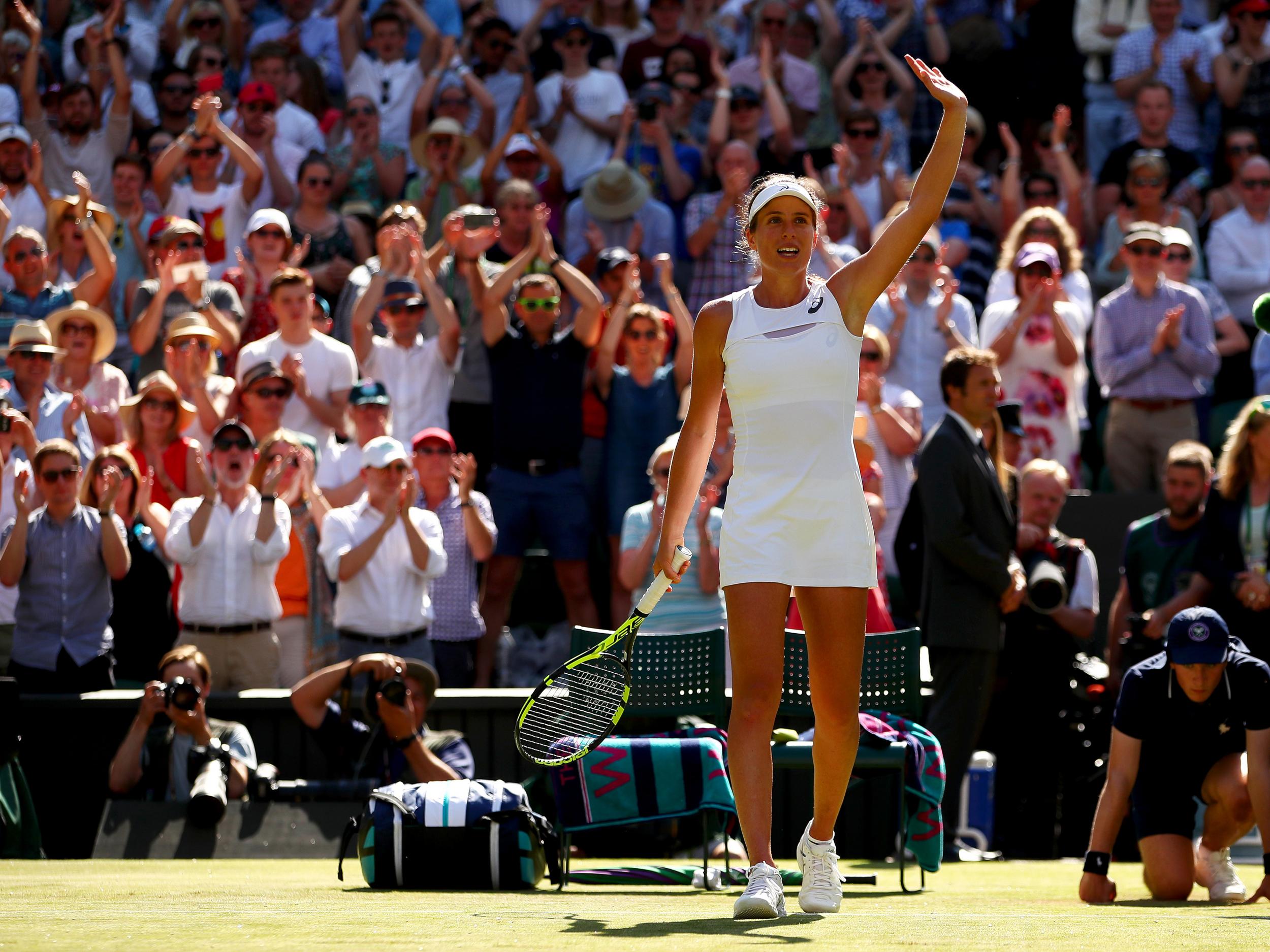 Earlier this year Konta became the first British woman since 1978 to reach the Wimbledon singles semi-finals