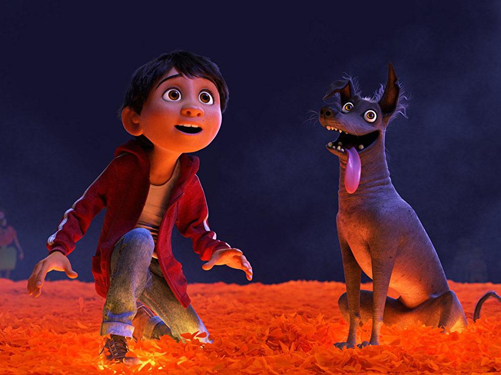 The film’s nods to daily life in Mexico include a Xolo (a breed of hairless dog) as Miguel’s sidekick