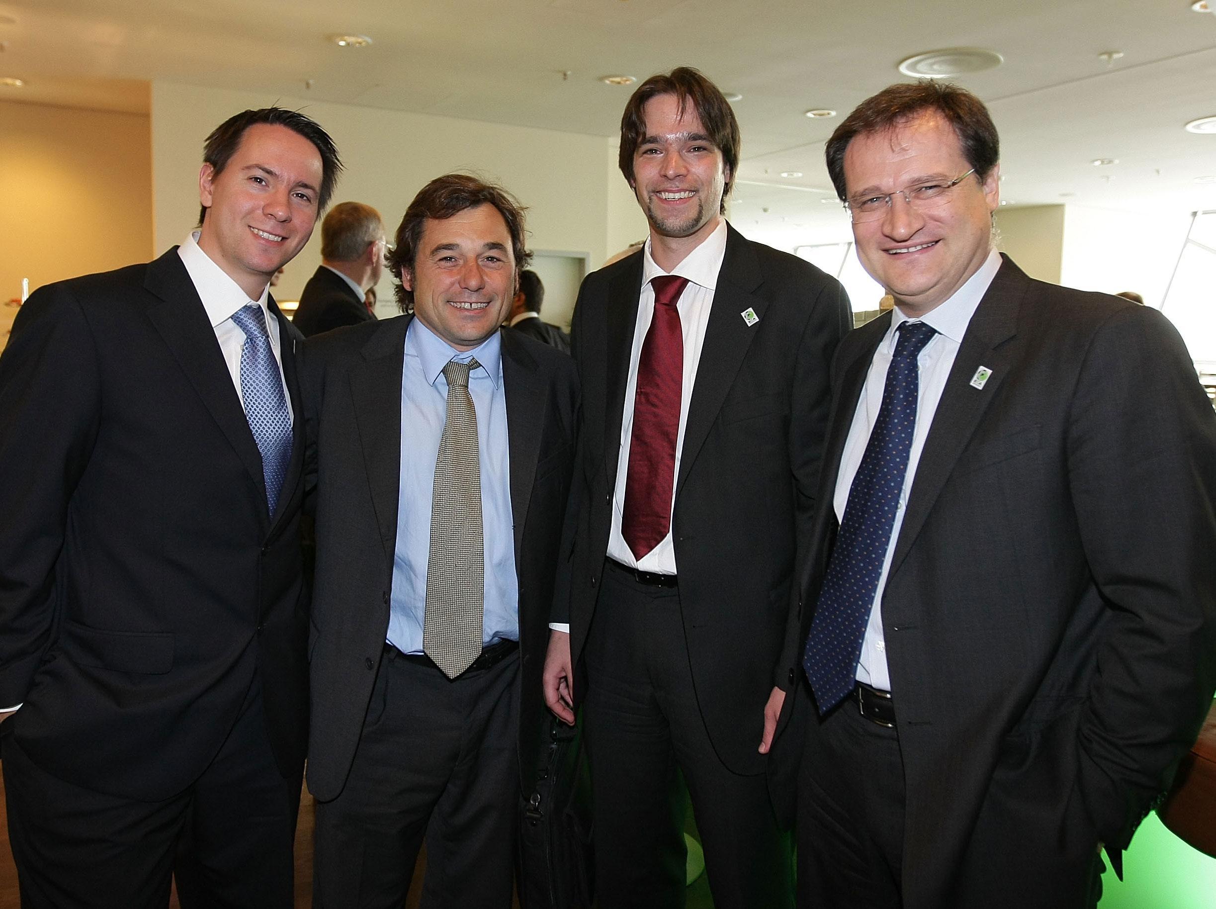 Raul Sanllehi, second left, has worked at Nike and Barcelona