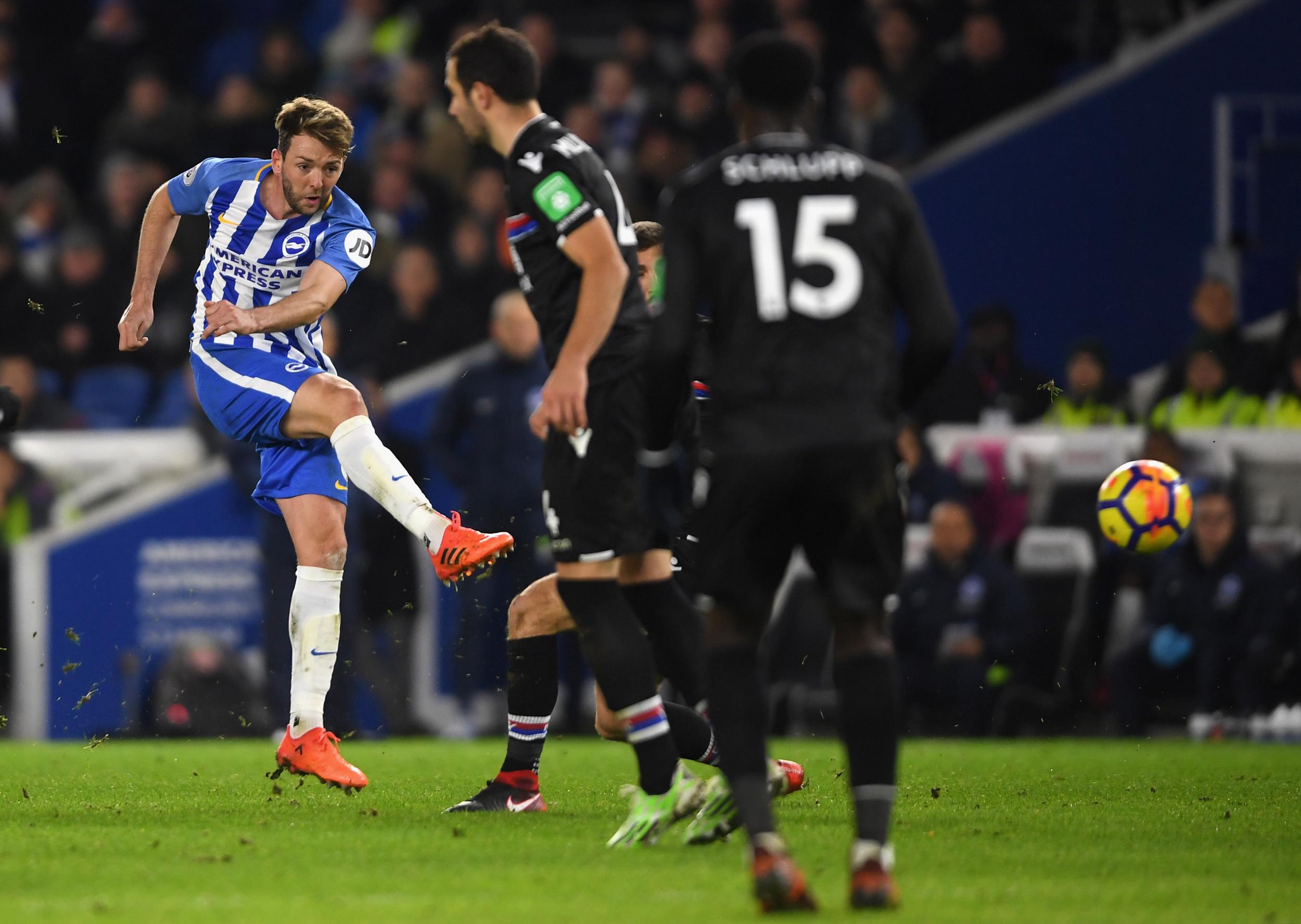 Anthony Knockaert and Wilfried Zaha had a running duel