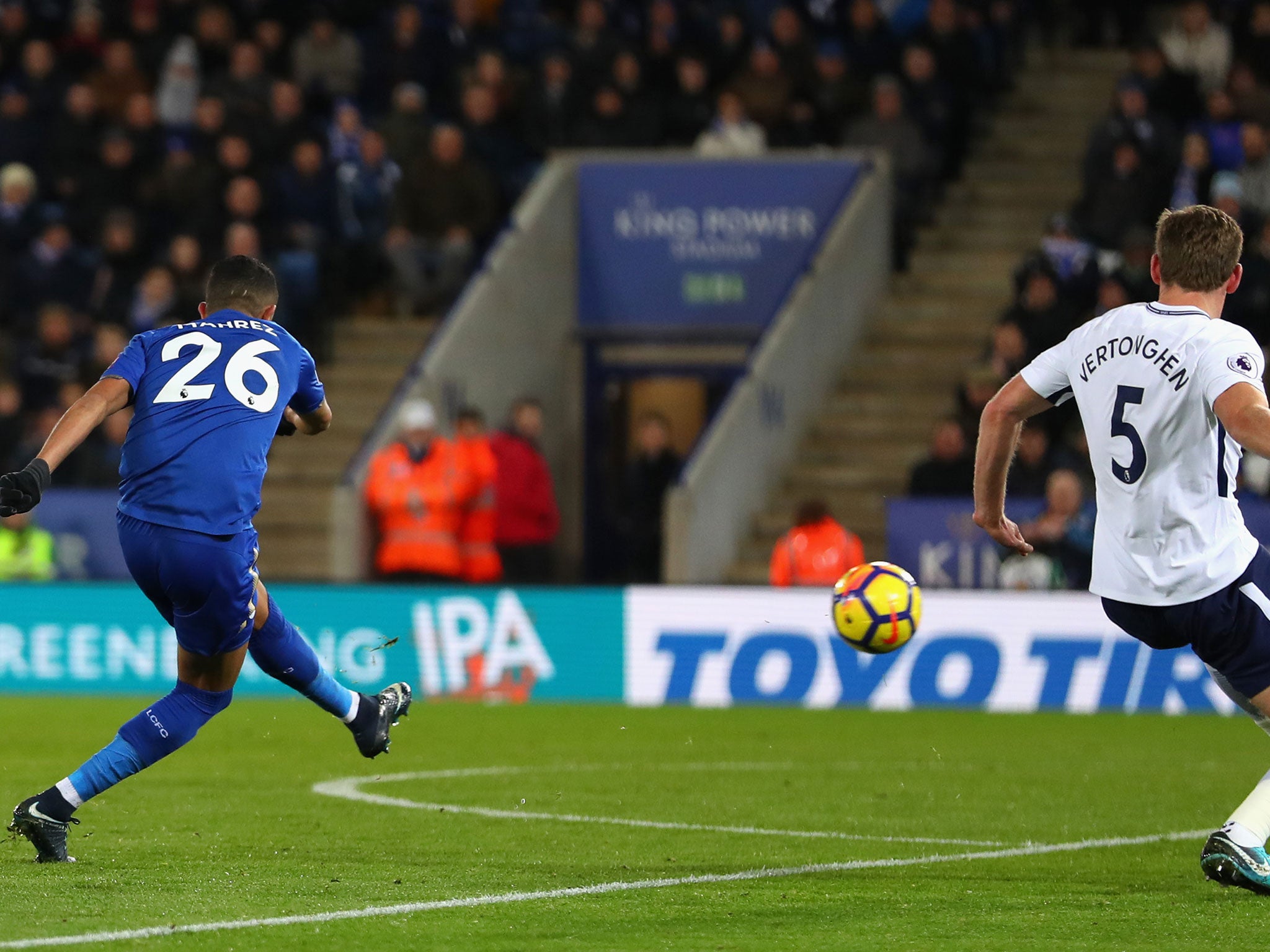 Mahrez scored what would end up being the winner at the King Power