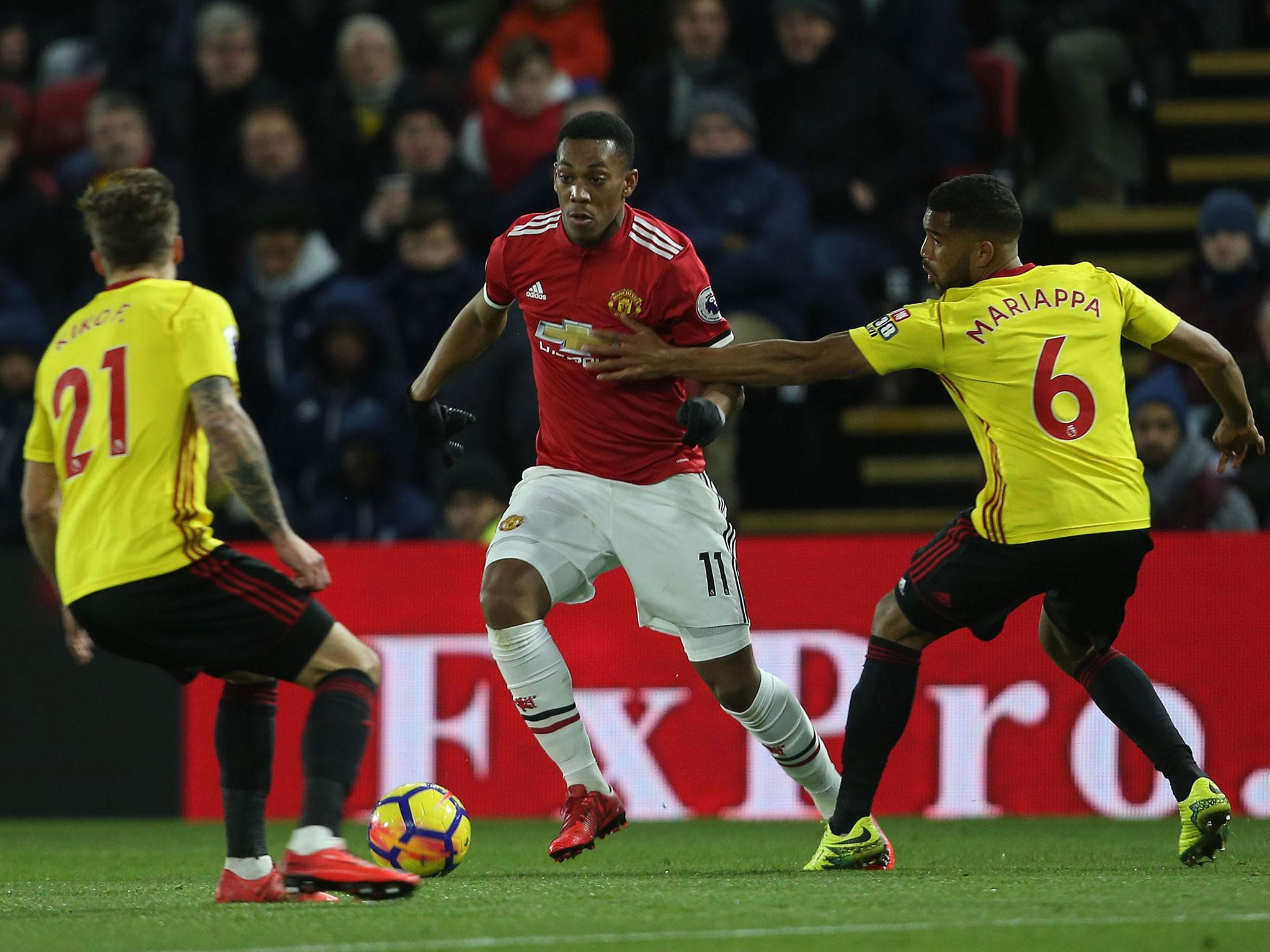 Anthony Martial was another Manchester United player to shine at Vicarage Road (Getty)