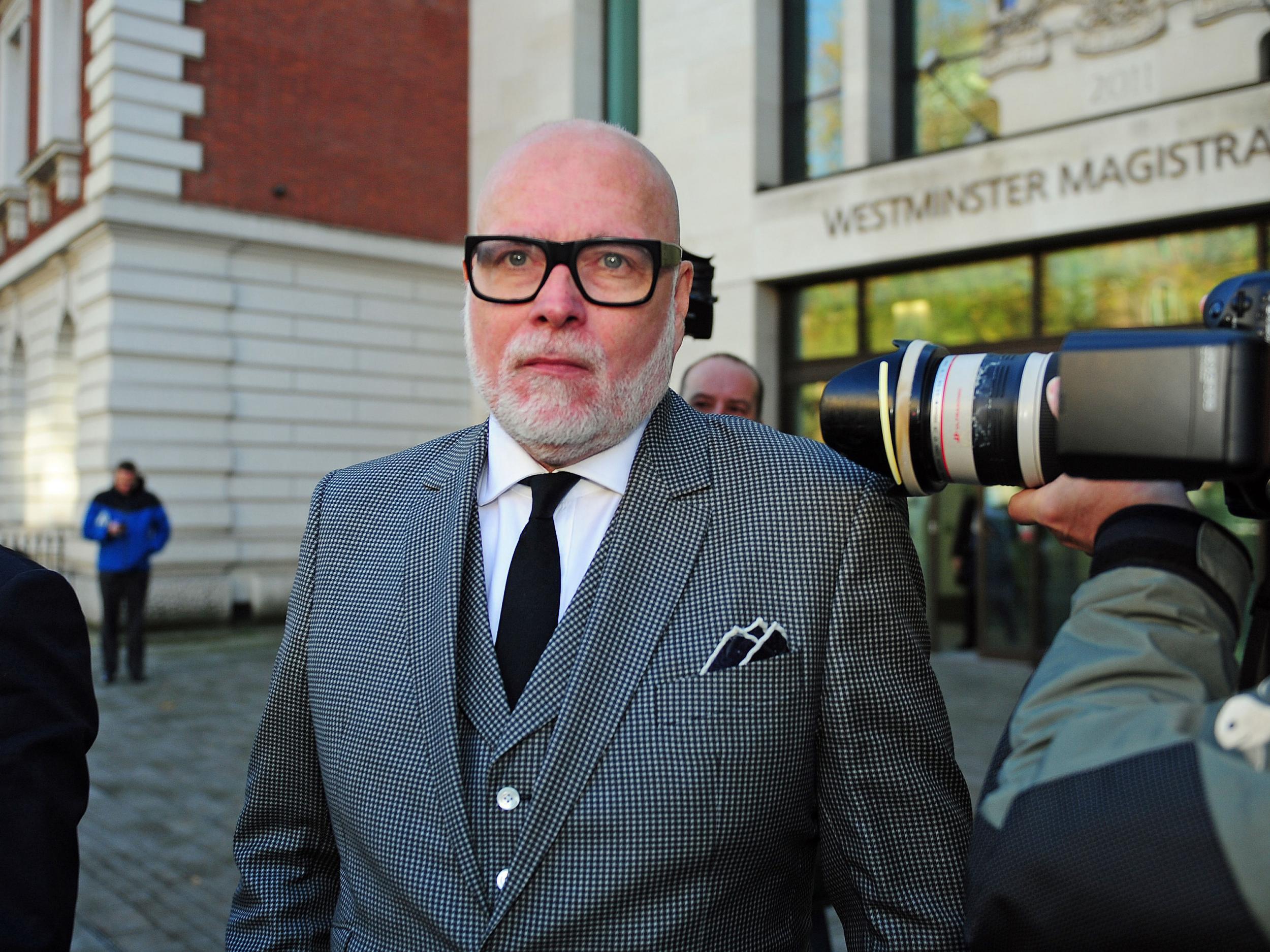 The Duchess of Cambridge's uncle, Gary Goldsmith, leaving Westminster Magistrates' Court in London where he was fined £5,000 and given a community order after admitting assaulting his wife in a drunken argument in which she accused him of taking drugs