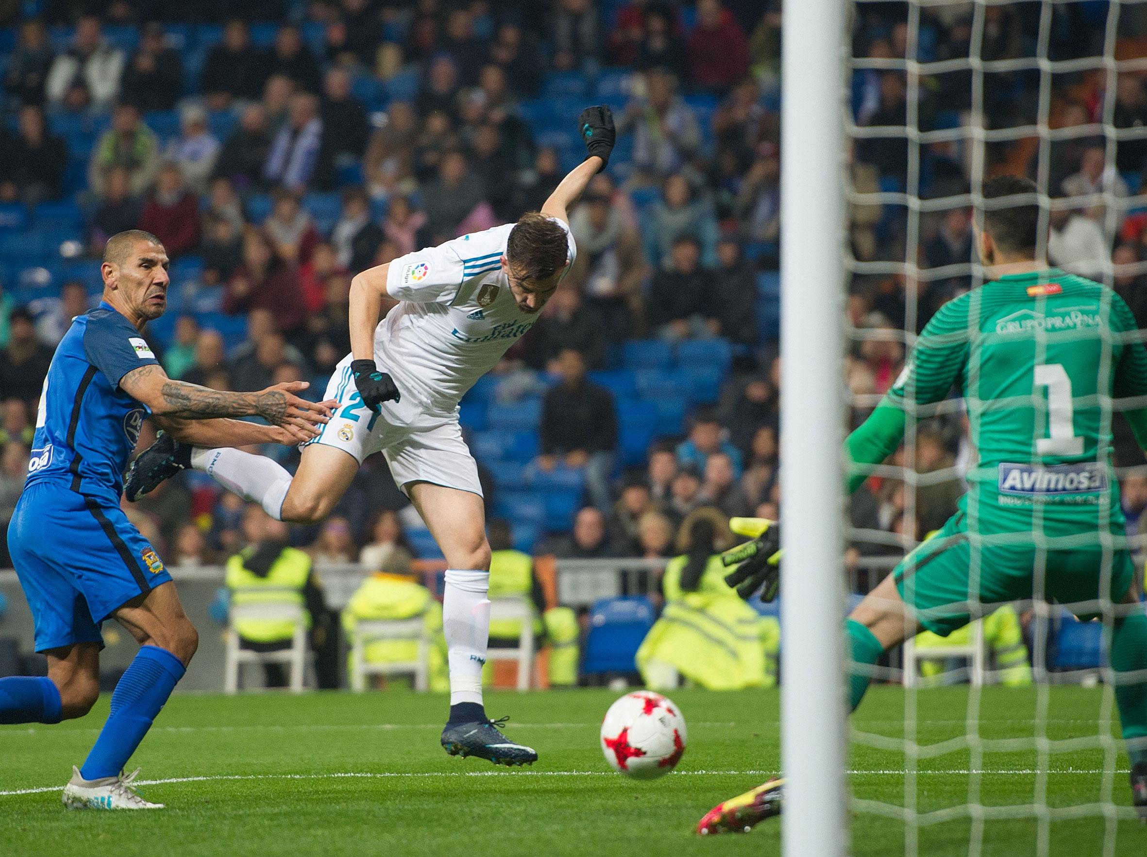 &#13;
Borja Mayoral's two goals got Real out of jail &#13;