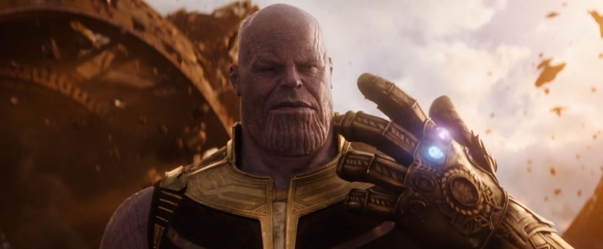 Thanos with the Power and Space stones