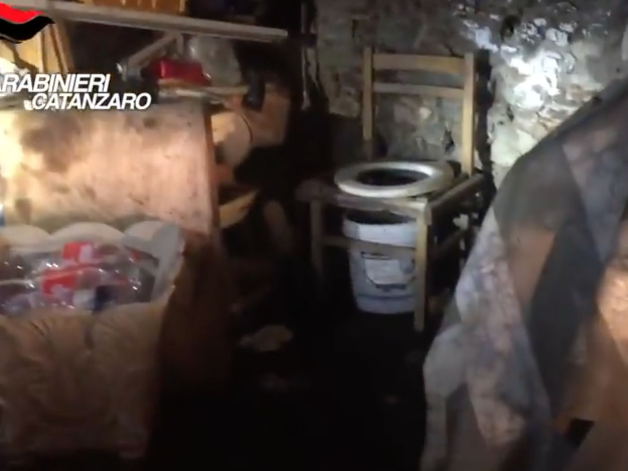 Police footage shows the squalid conditions the woman and her two children were forced to endure