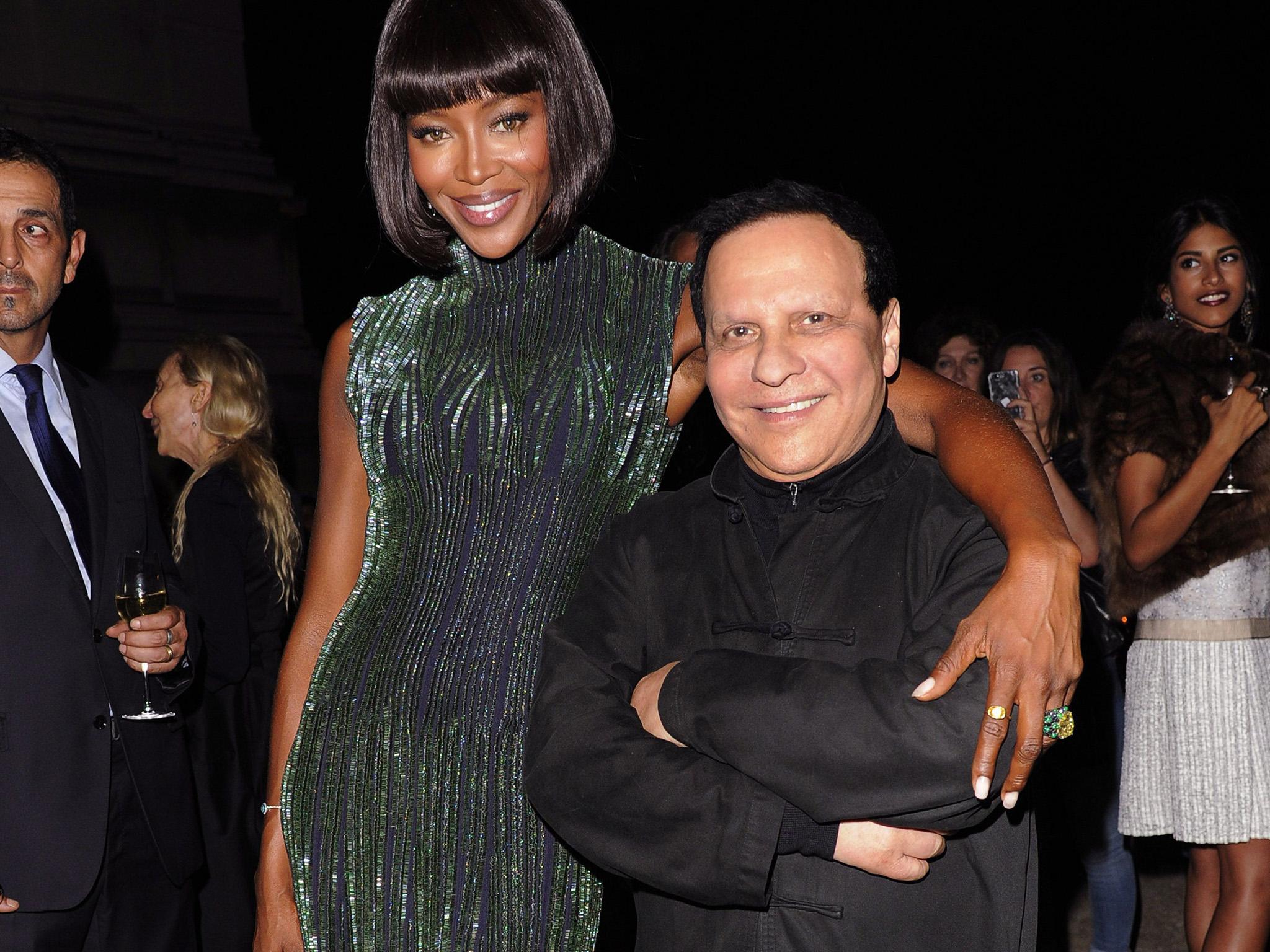 The fashion designer had a close relationship with Naomi Campbell who called him “Papa”