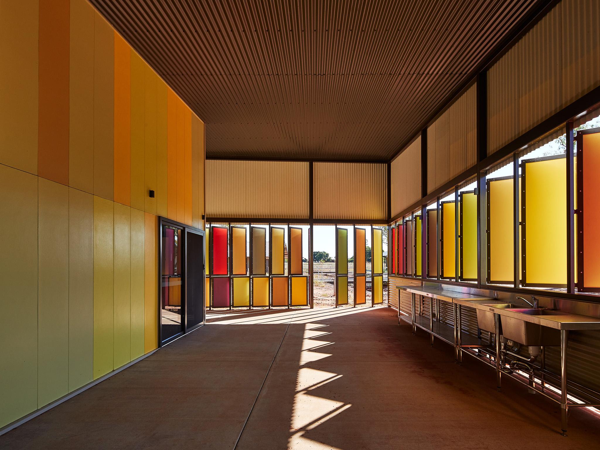 Using colours relative to the landscape creates a safe space for local patients