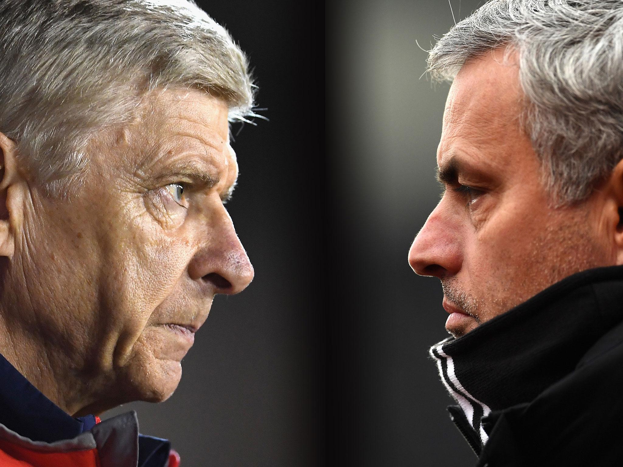 Arsene Wenger and Jose Mourinho go head to head tomorrow