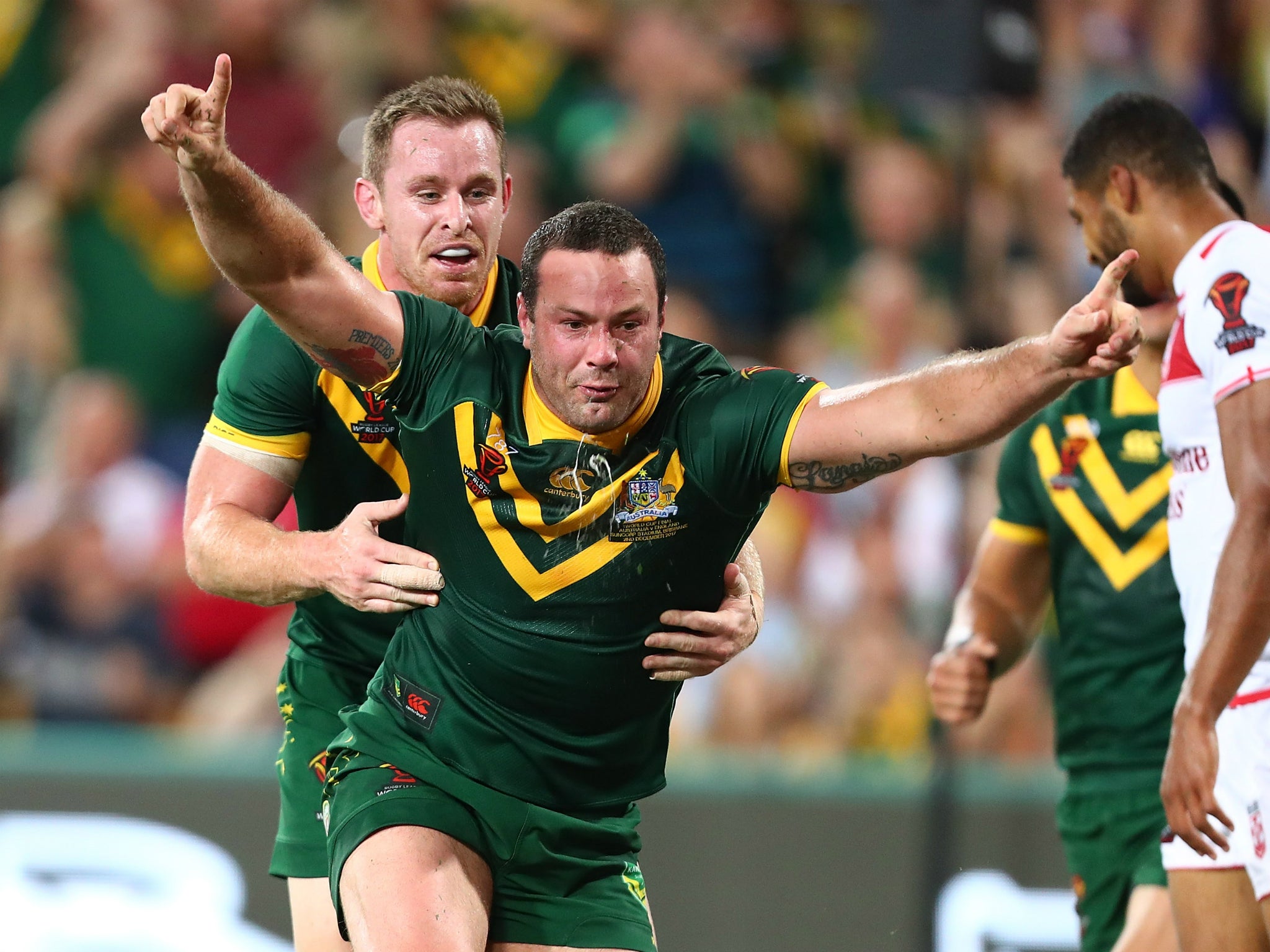 Boyd Cordner scored the only try of the World Cup final