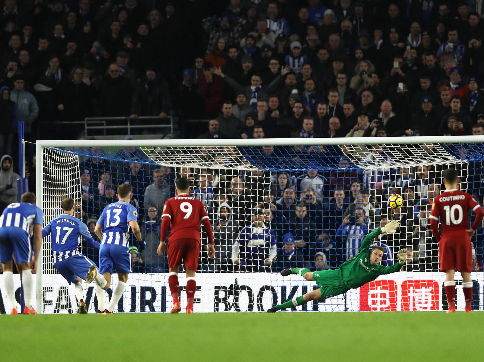 Glenn Murray slots from the penalty spot