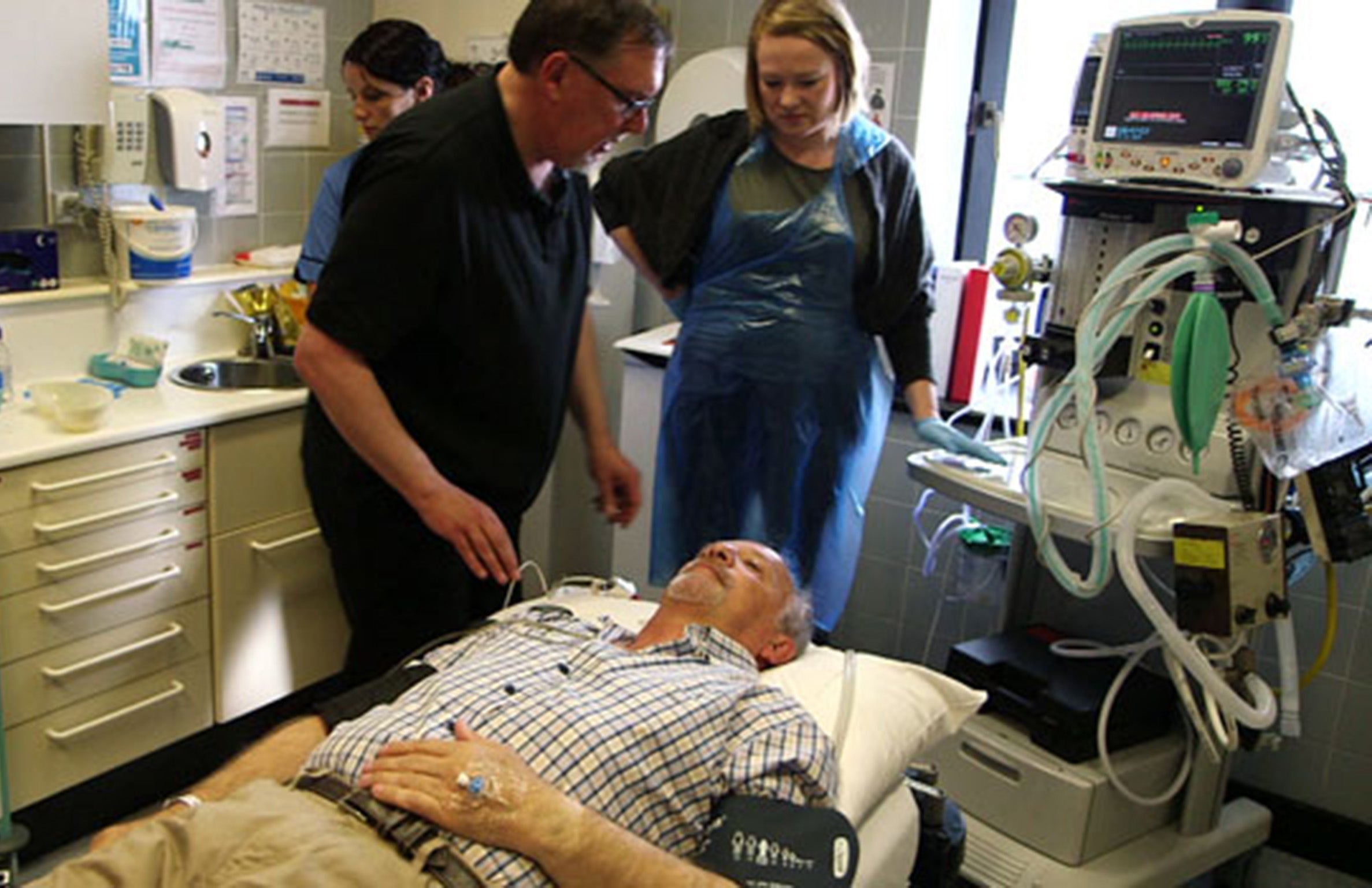 John Wattie before receiving electric shock therapy in the UK in 2013