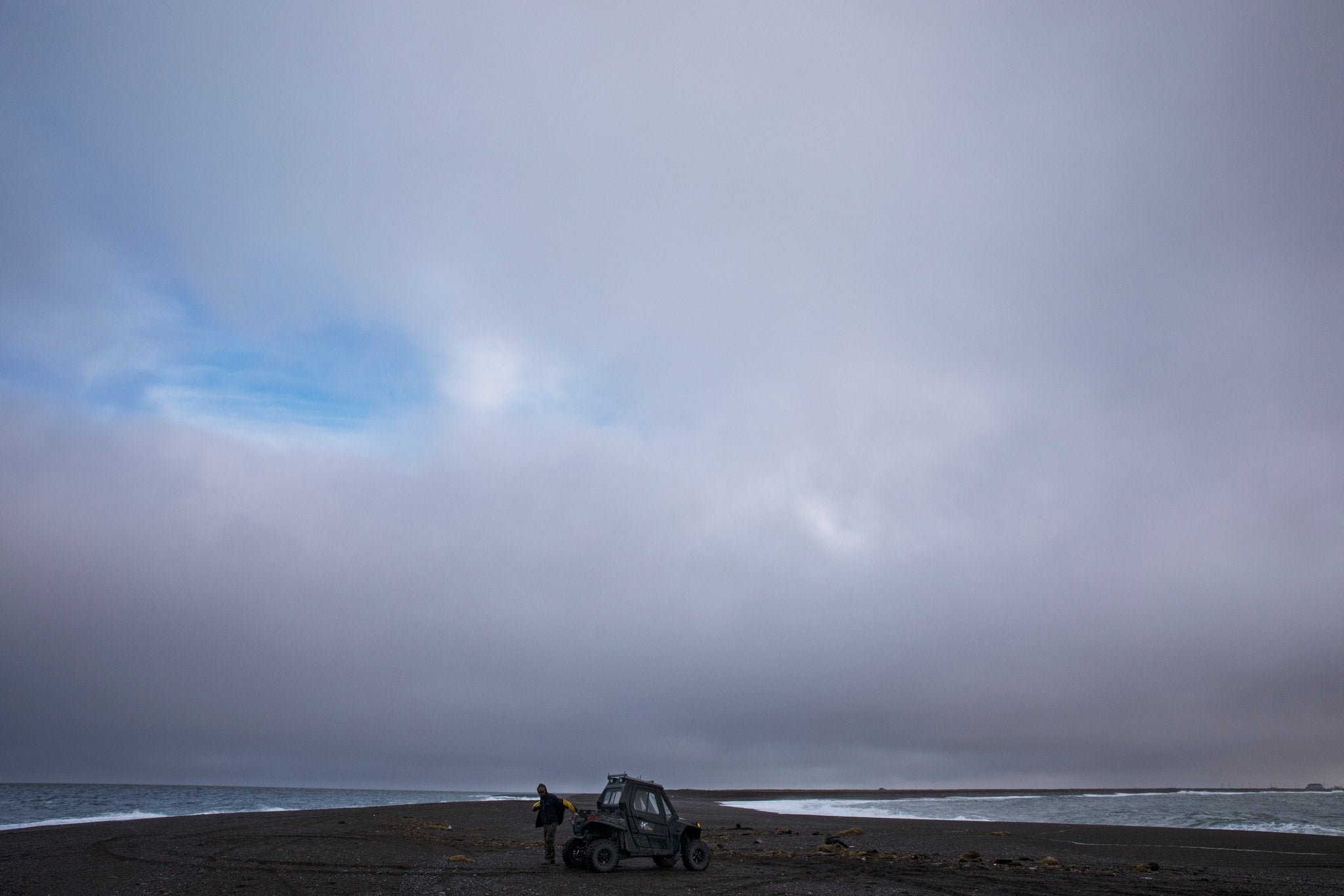 Point Hope is surrounded by icy seas on three sides, making it one of the US’s most remote towns