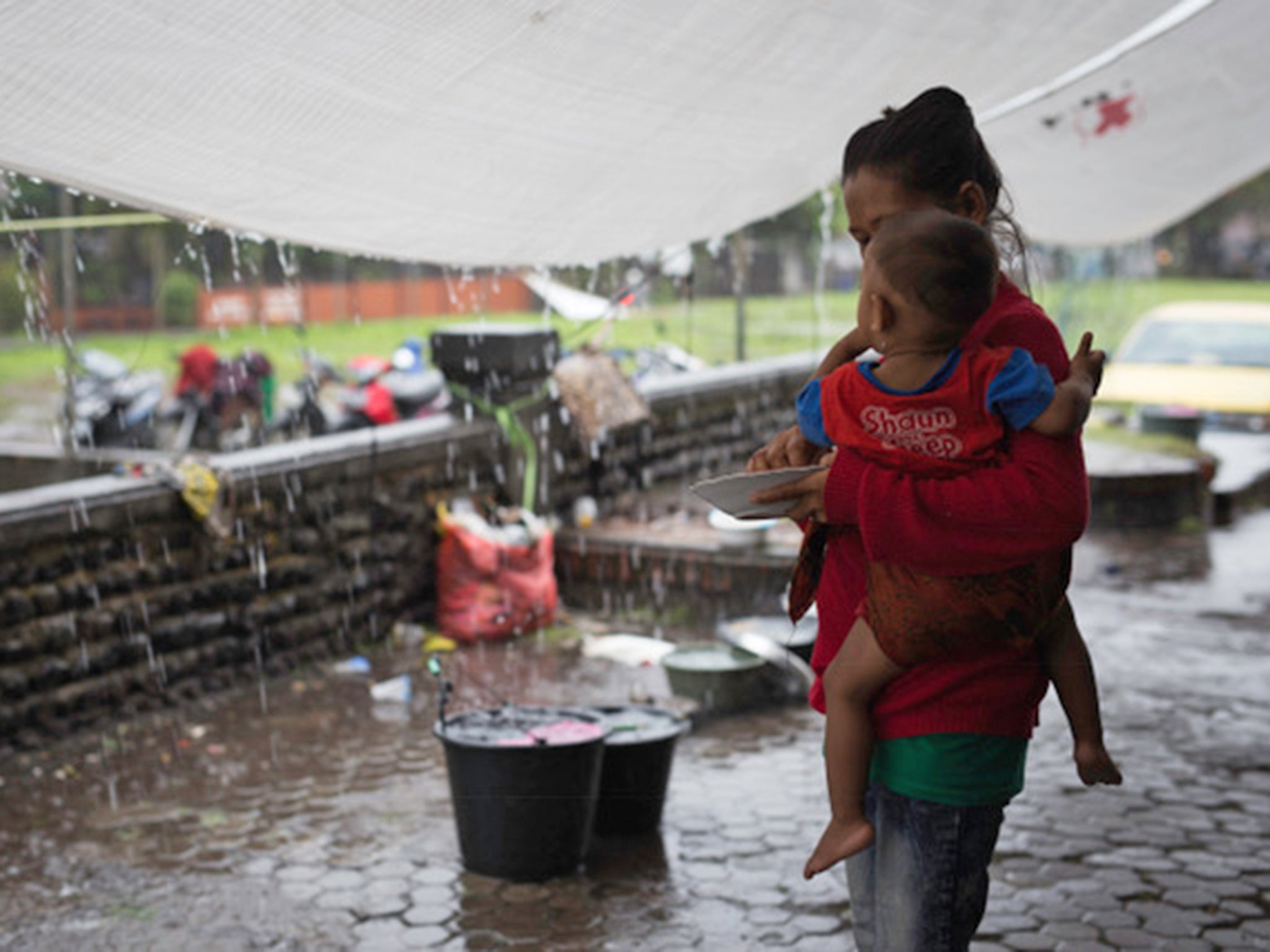 Residents living within a 10km radius of the crater have been forced to leave their homes