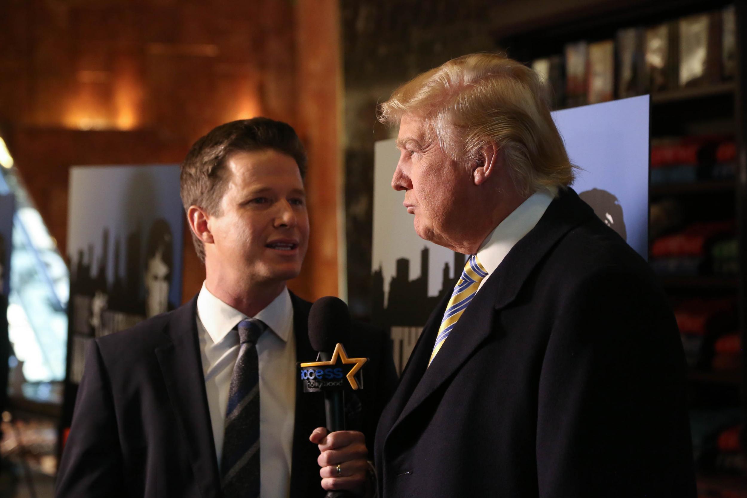 Trump (right) went on to win the 2016 presidential election, while Billy Bush was fired from NBC