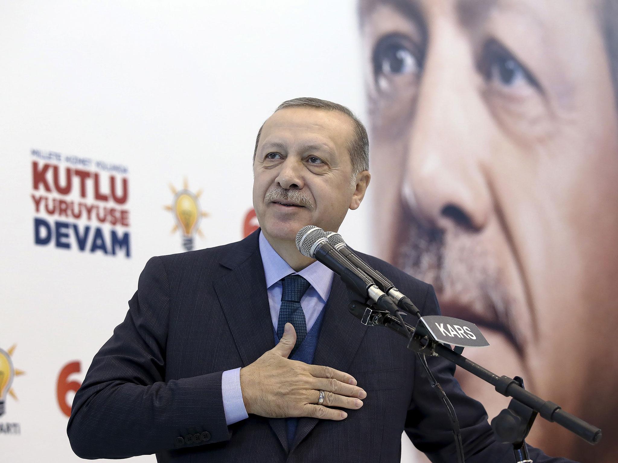 Recep Tayyip Erdogan has cast a US court case as a plot to undermine Turkey's government