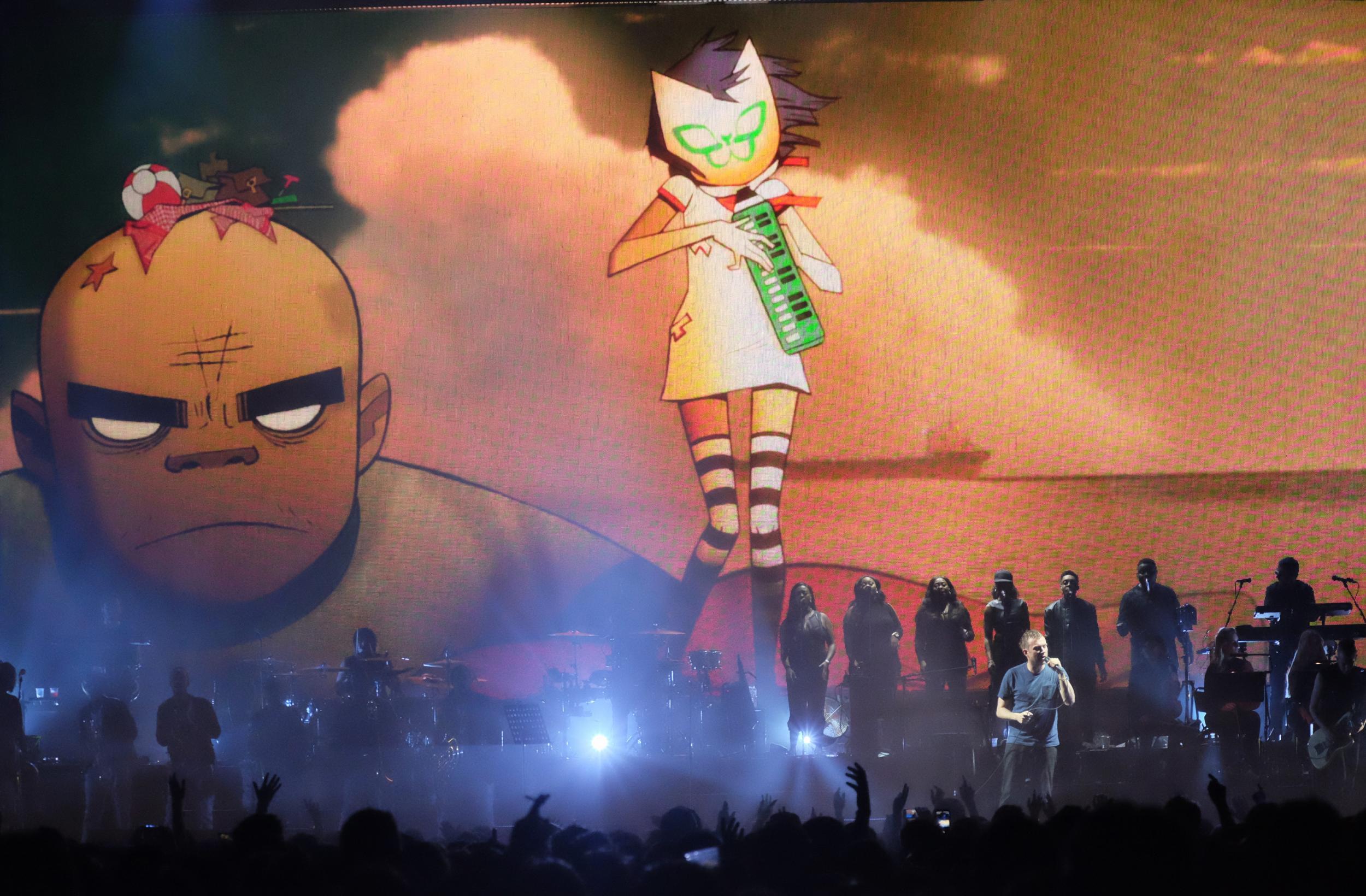 Gorillaz at the O2 Arena in London