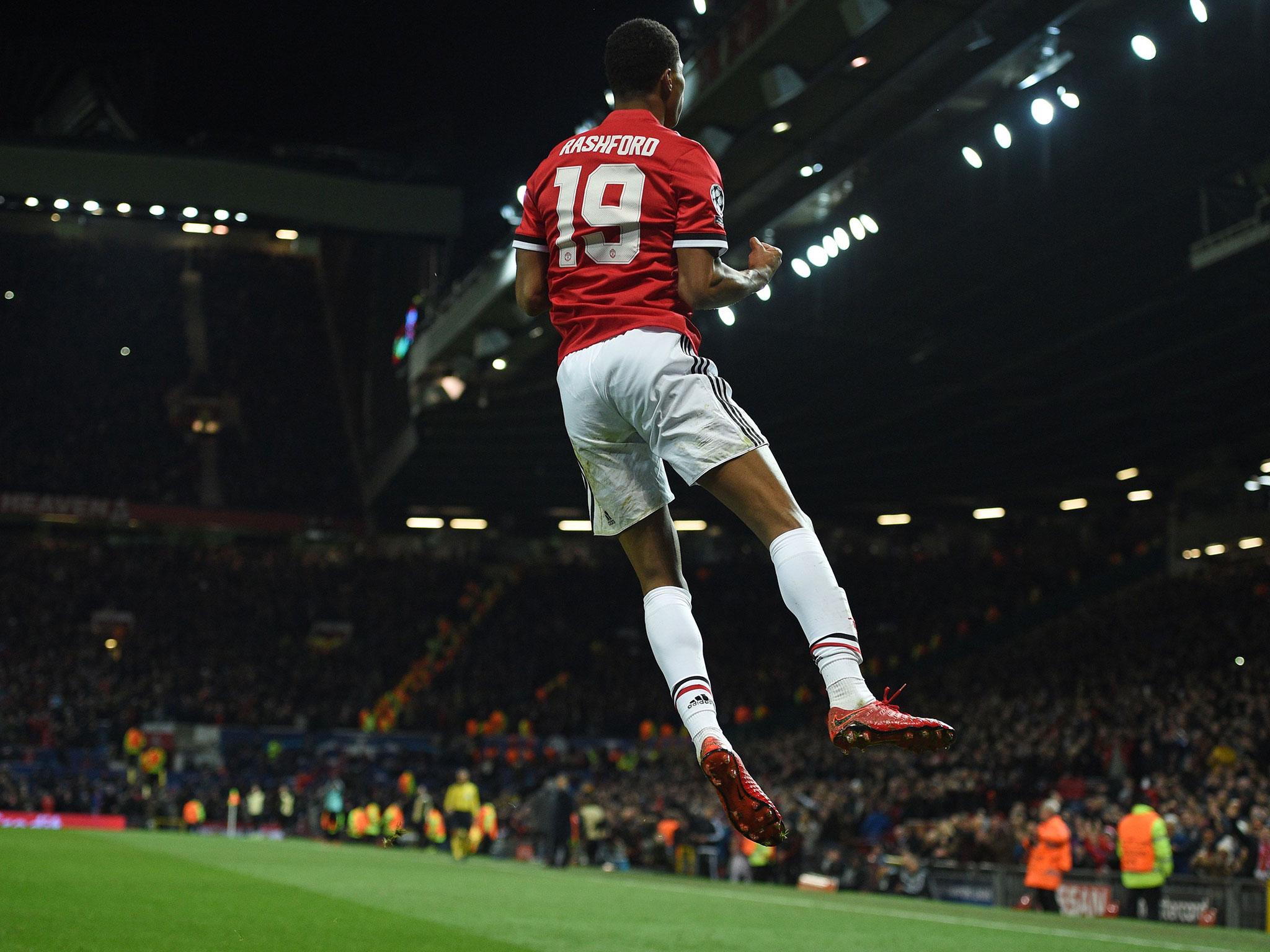 Marcus Rashford's second-half goal clinched victory for United at Old Trafford