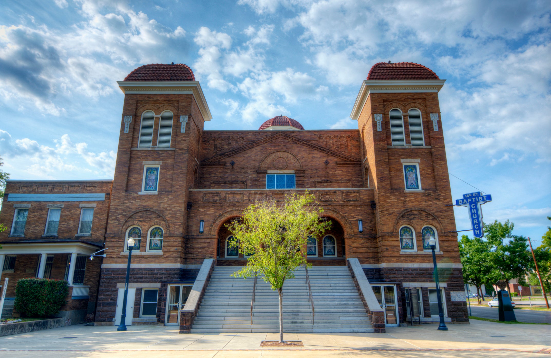 The church doubles as a memorial to those killed by white supremacists