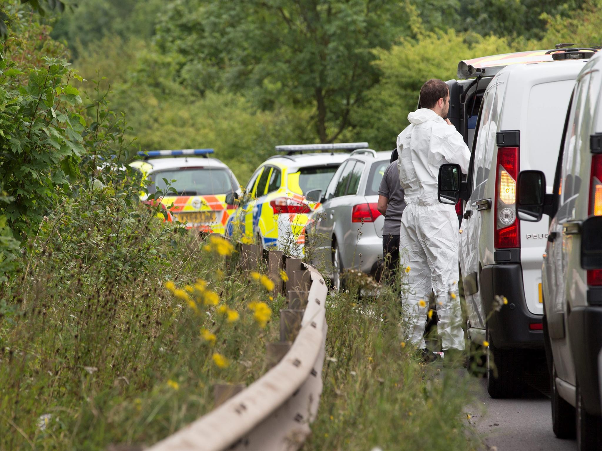 Debris from the dad's body were found seven years after he went missing