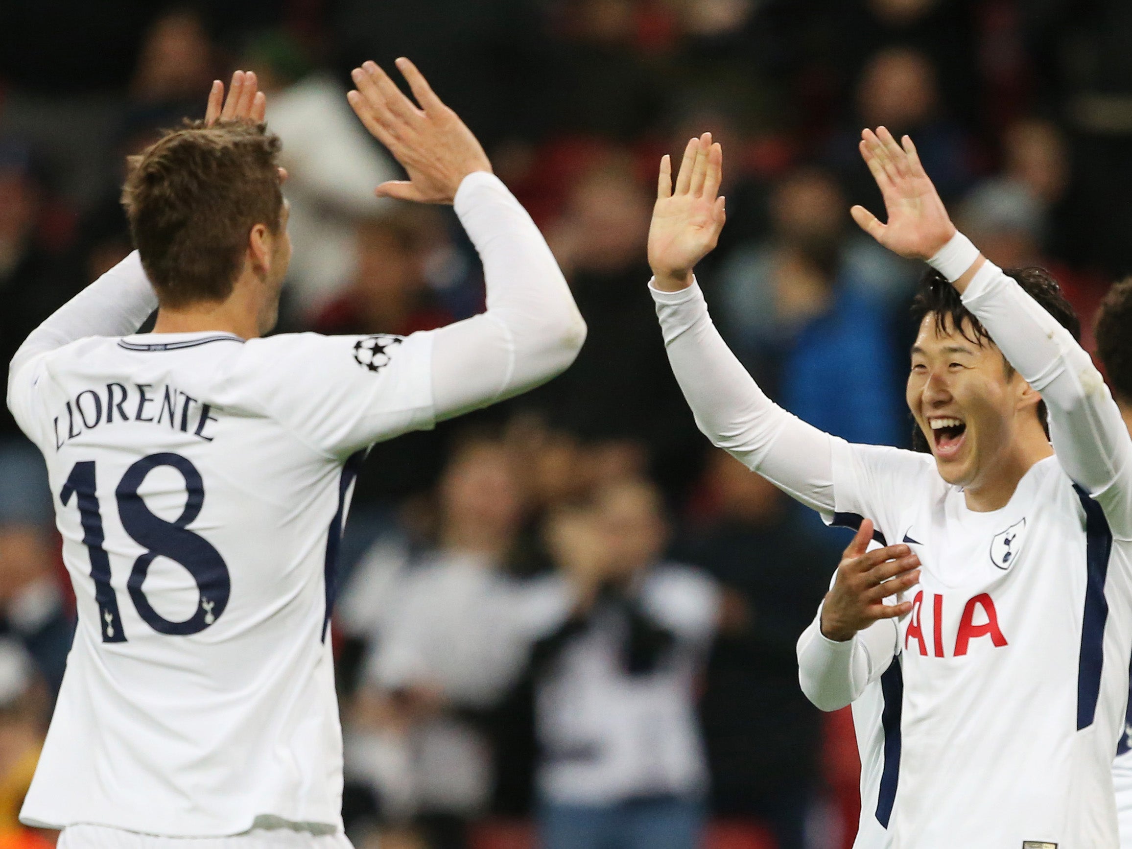 Llorente and Son both found the net for Spiurs