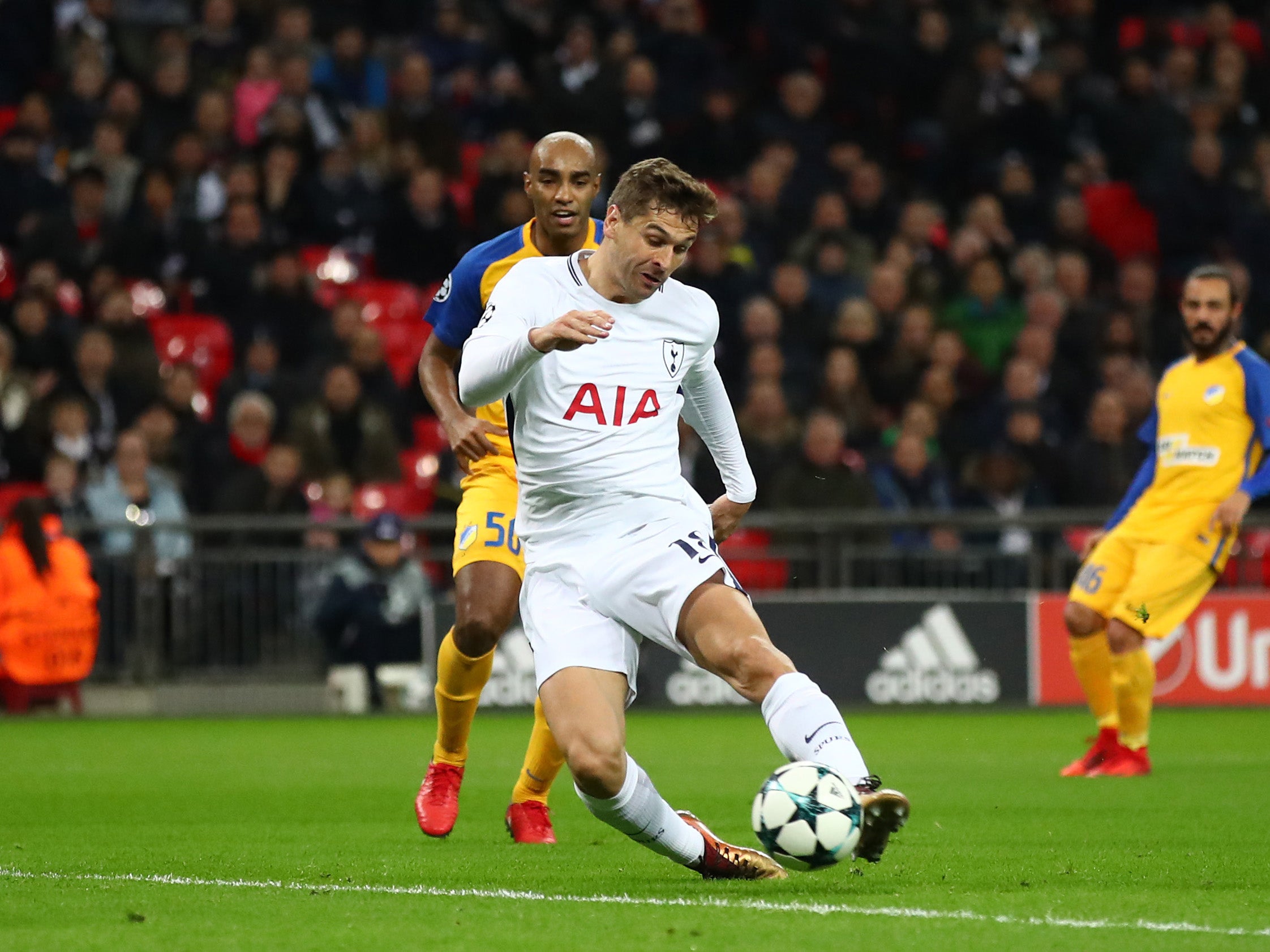 Fernando Llorente has made just one Premier League start for Tottenham this season