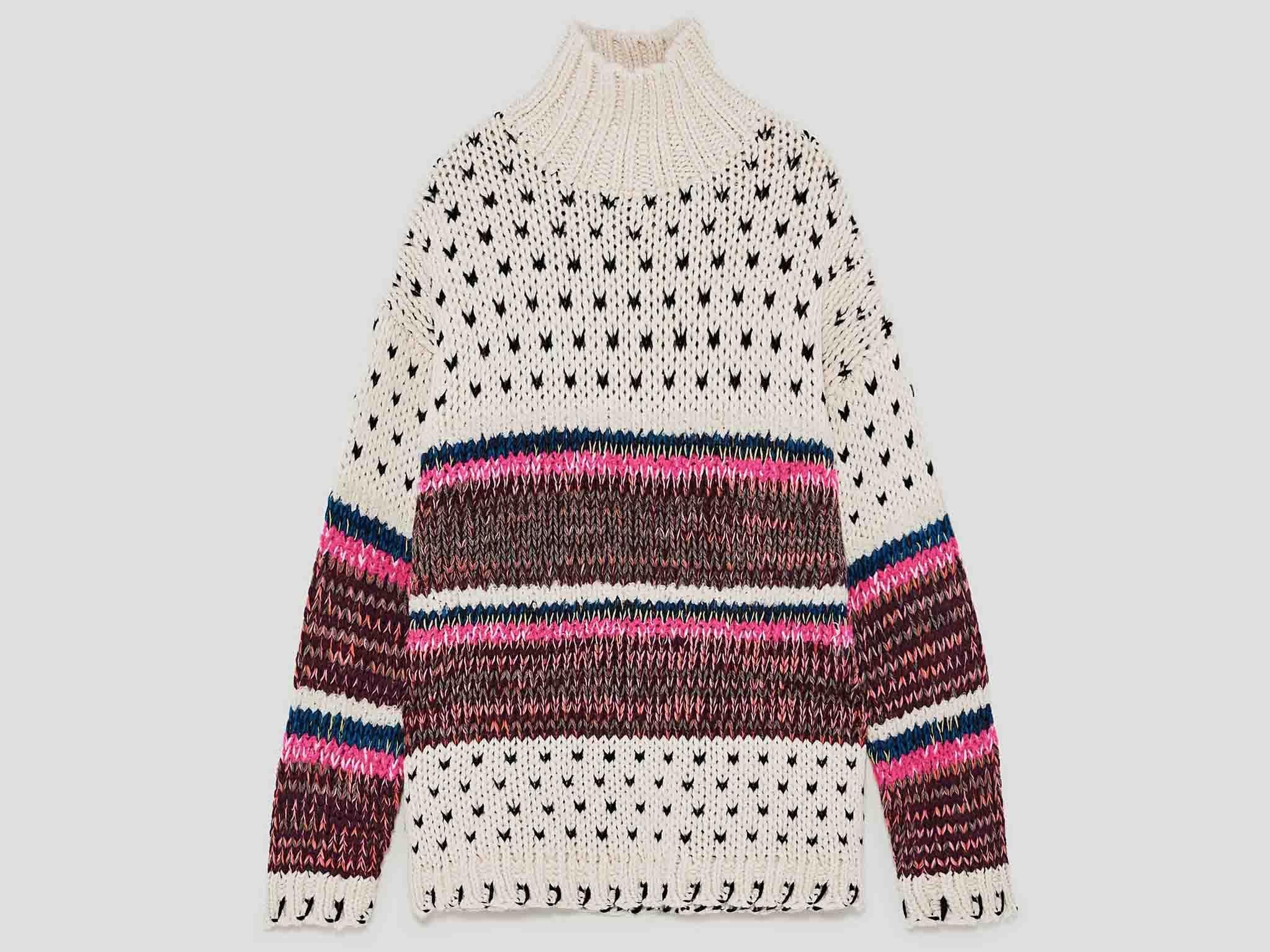 Combined Multicoloured Sweater, £49.99, Zara