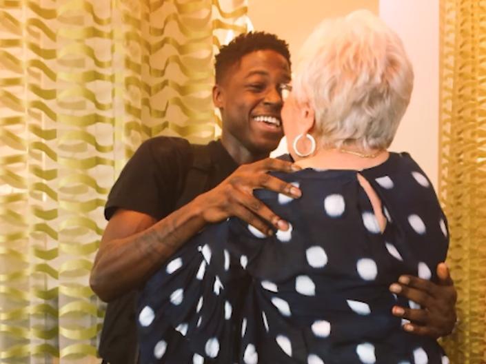 Rosalind Guttman, 81, and Spencer Sleyon, 22, met on 1 December after starting an unlikely friendship when playing an online scrabble game
