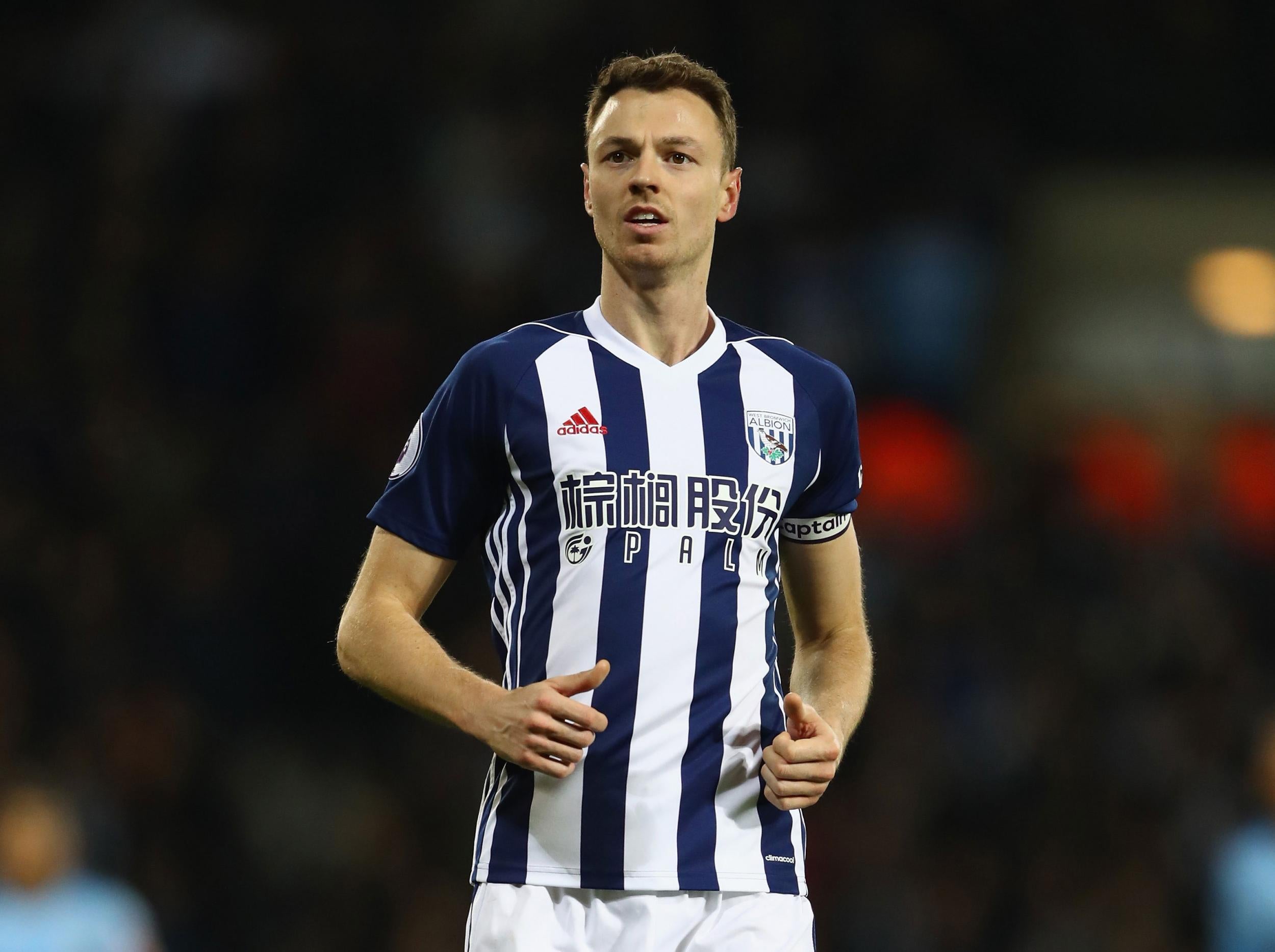 Jonny Evans looks set to leave West Brom