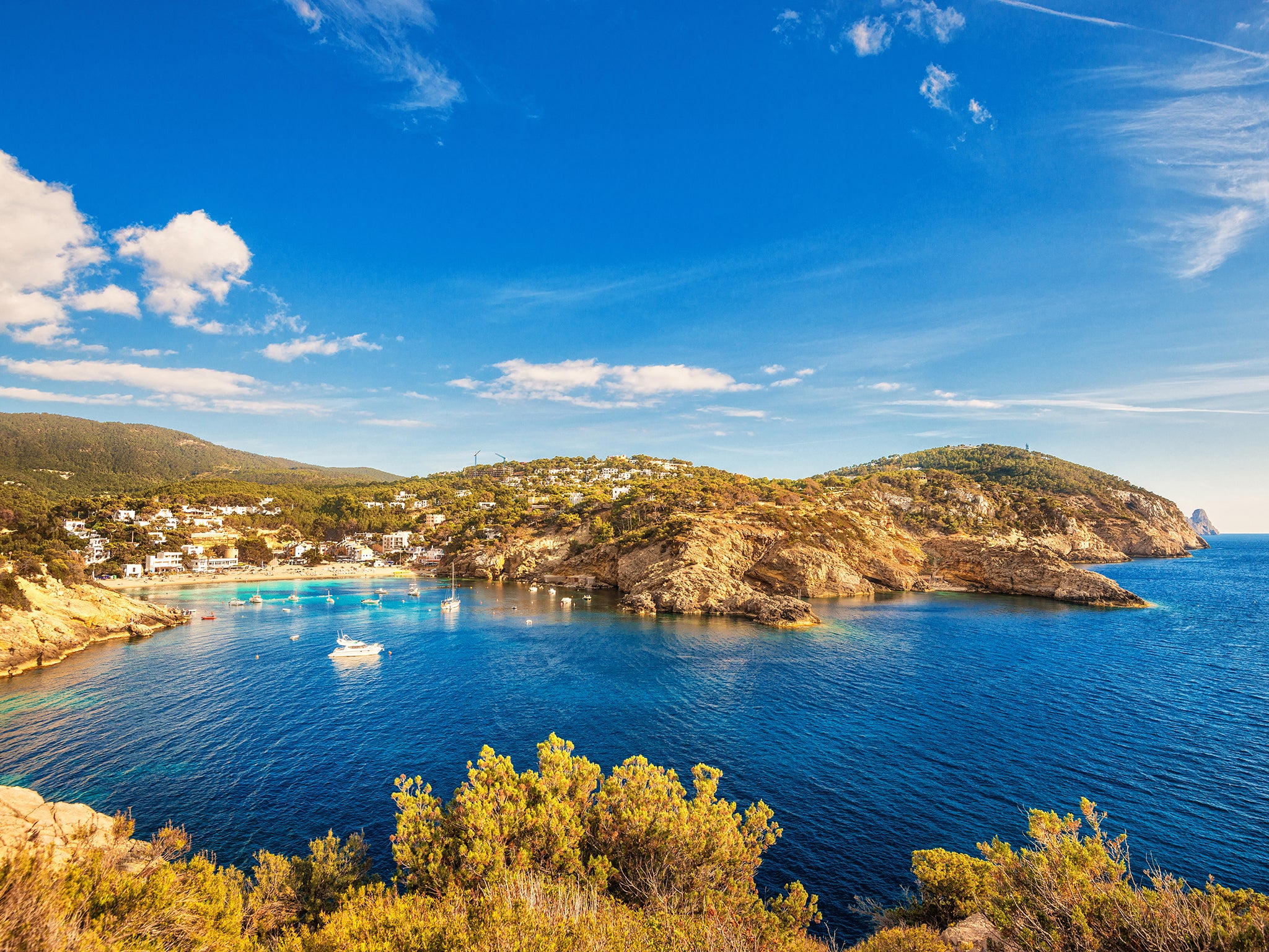 Ronaldo frequently spends time on the island of Ibiza when in Europe