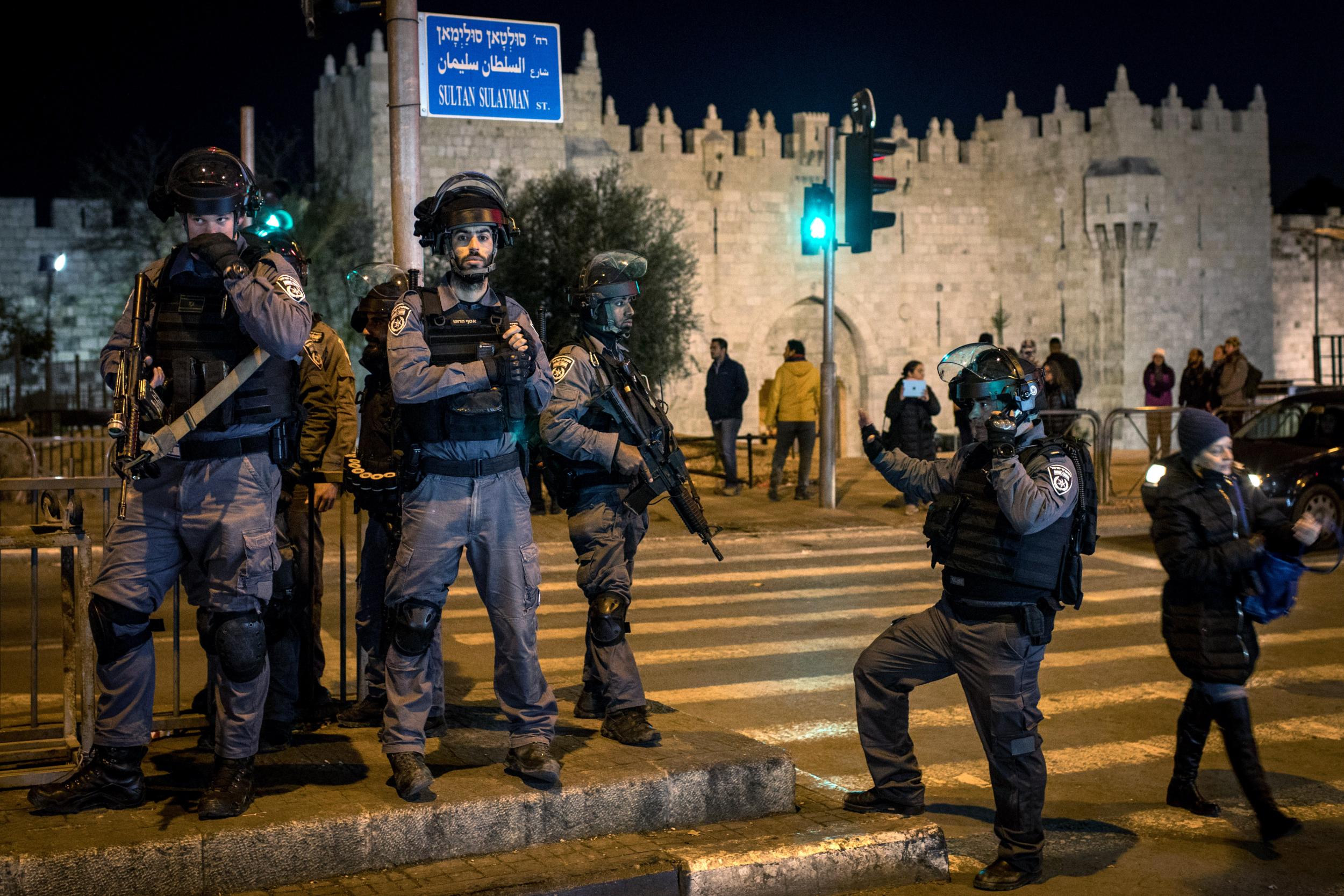 Tensions are high in Jerusalem a day after US President Donald Trump's announcement recognising the city as the capital of Israel