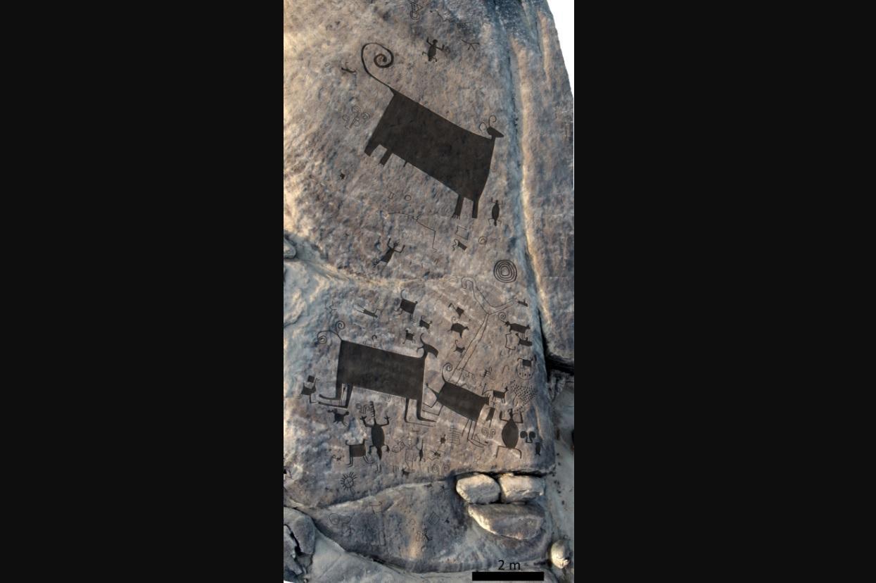 One of the rock engravings in western Venezuela