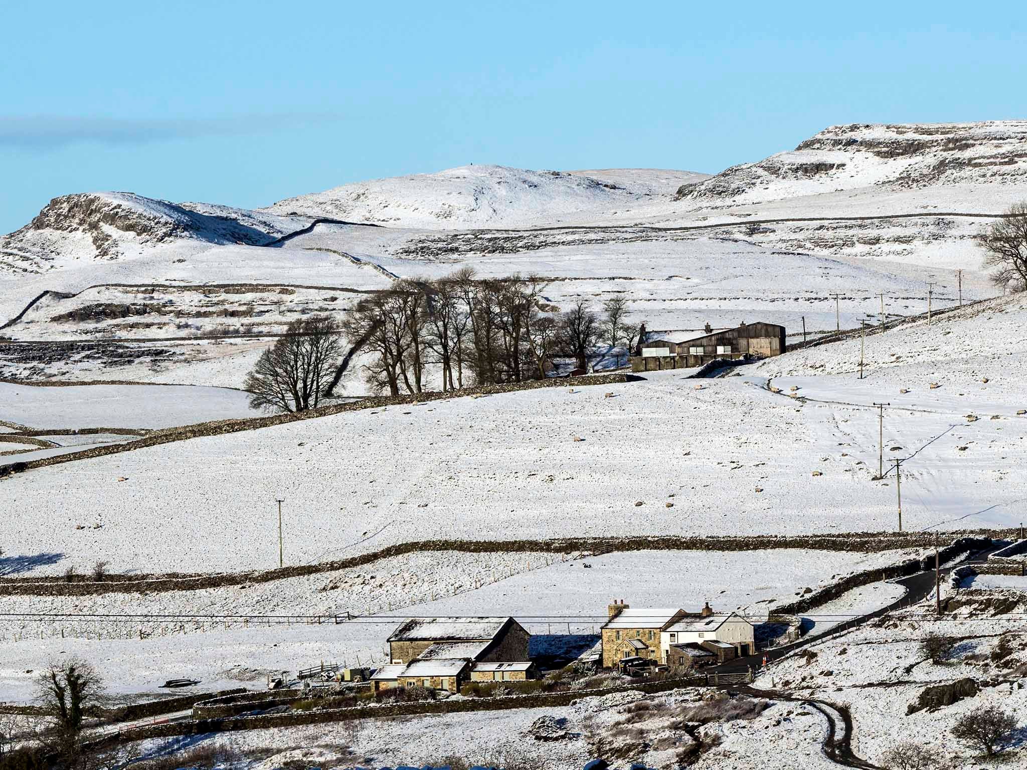 A view of countryside near Ribblehead, Yorkshire