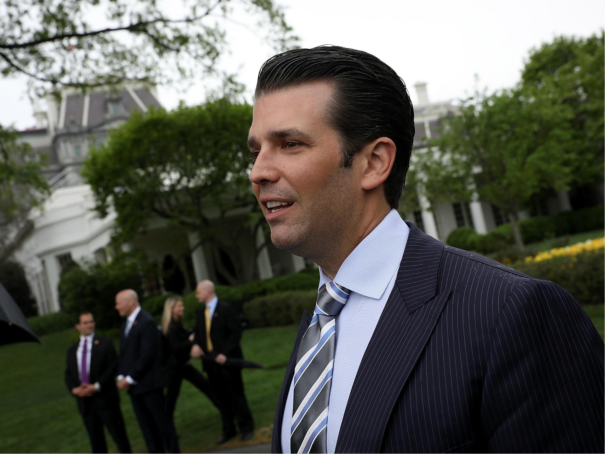 Donald Trump Jr was interviewed by the Senate Judiciary Committee as part of its Russia probe.