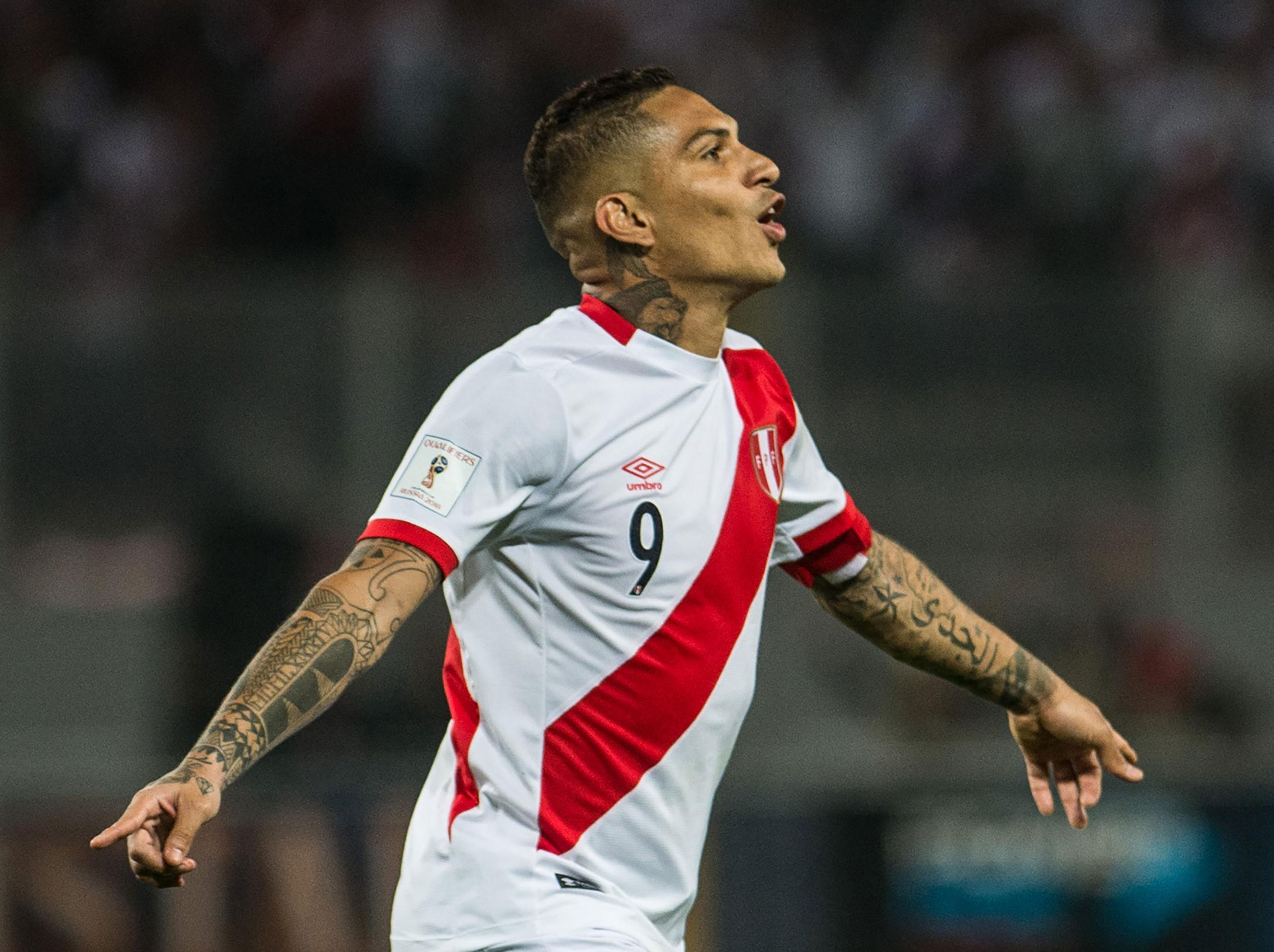 Paolo Guerrero will now miss the World Cup next summer