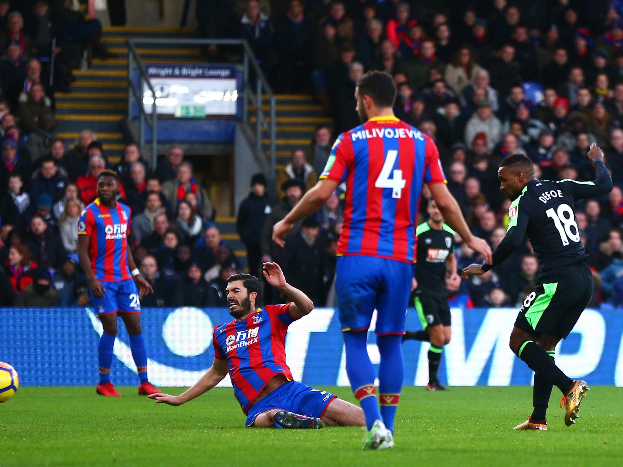 &#13;
Defoe opened the scoring in the first half &#13;