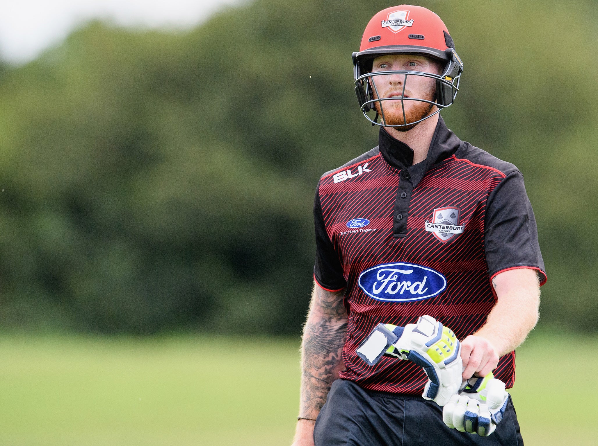 Stokes was run-out after just one ball