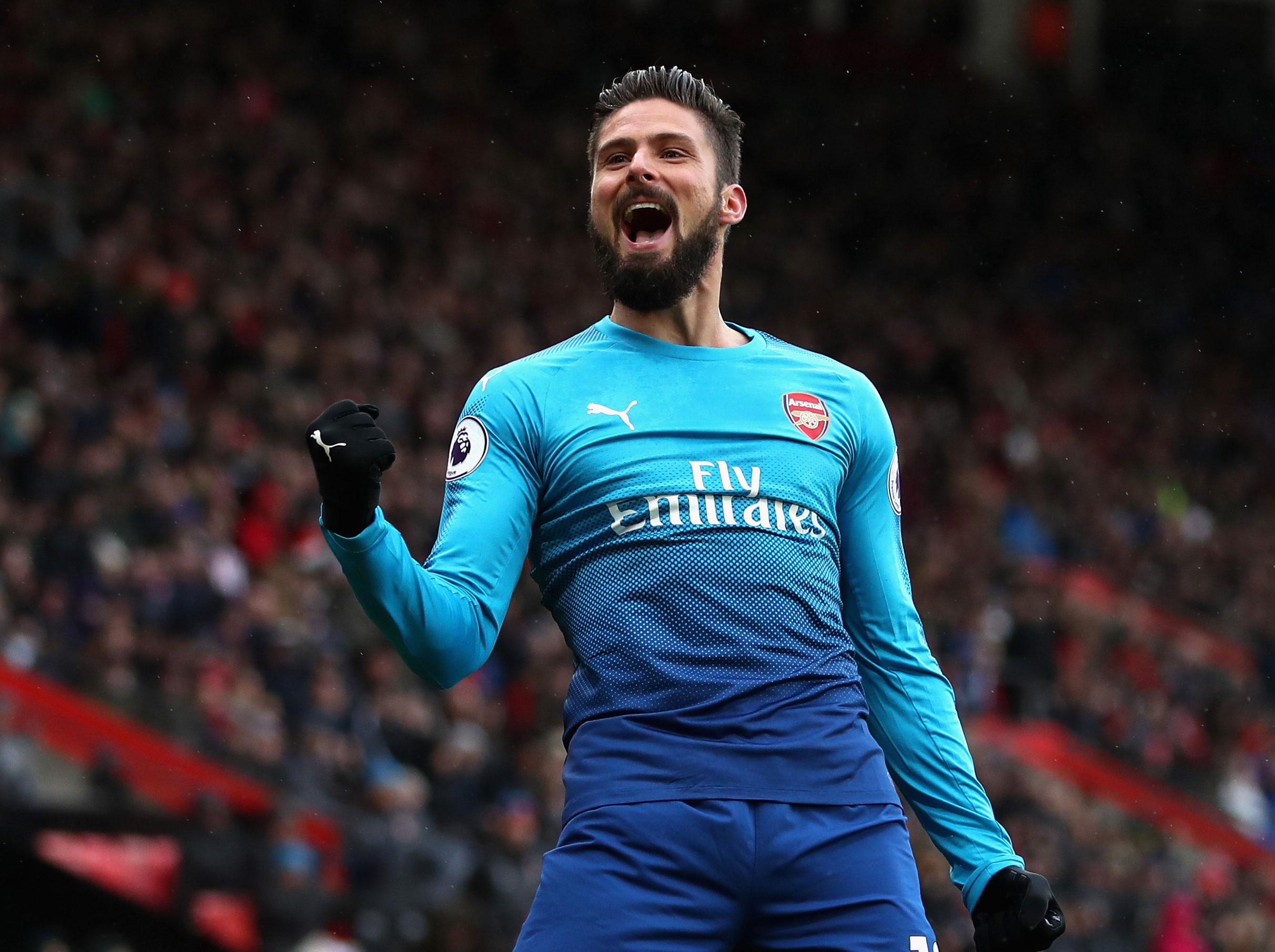 Olivier Giroud was Arsenal's hero late on