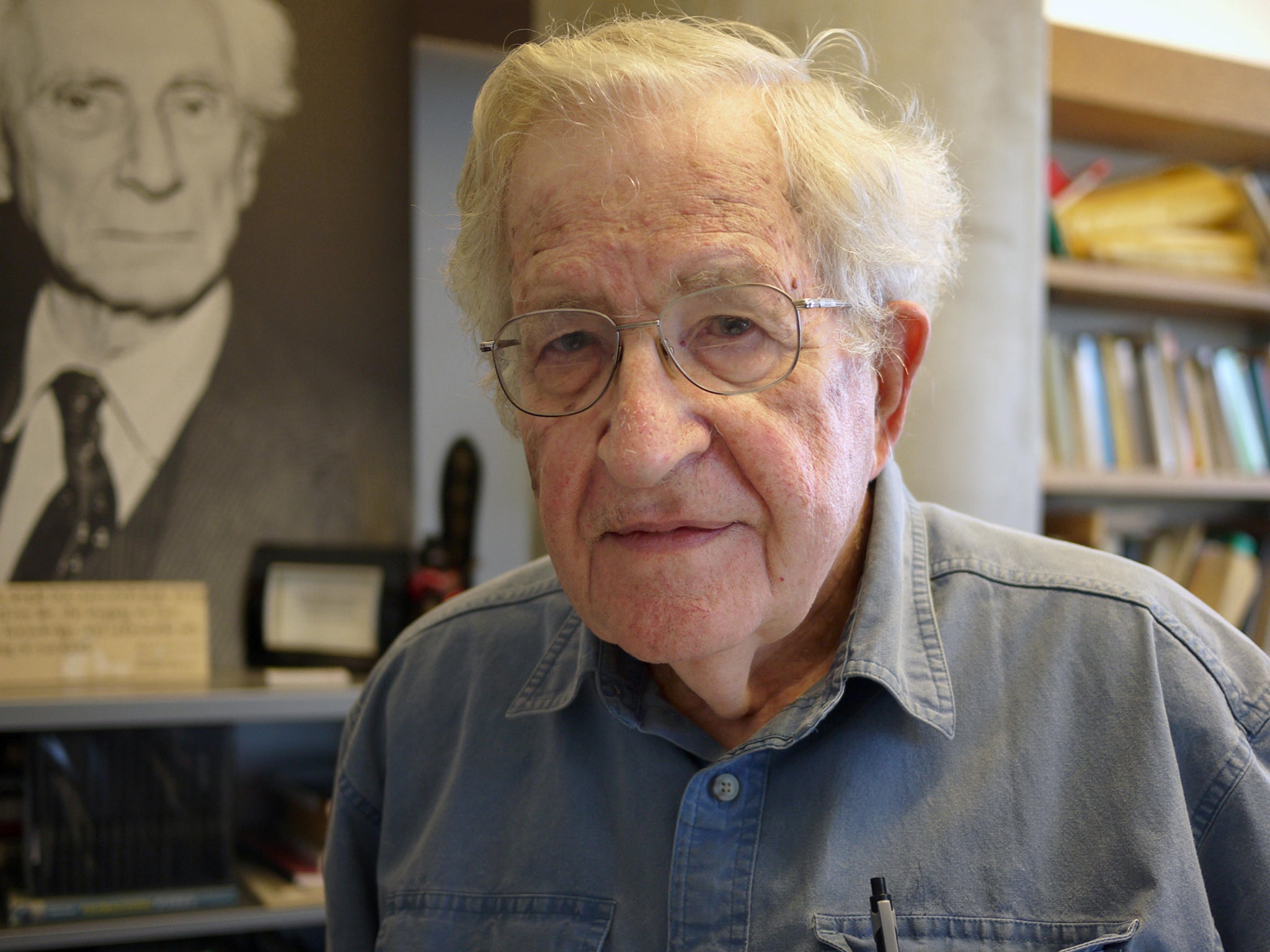 No light reading: works by critics of the US government like Noam Chomsky appear to have been preferred