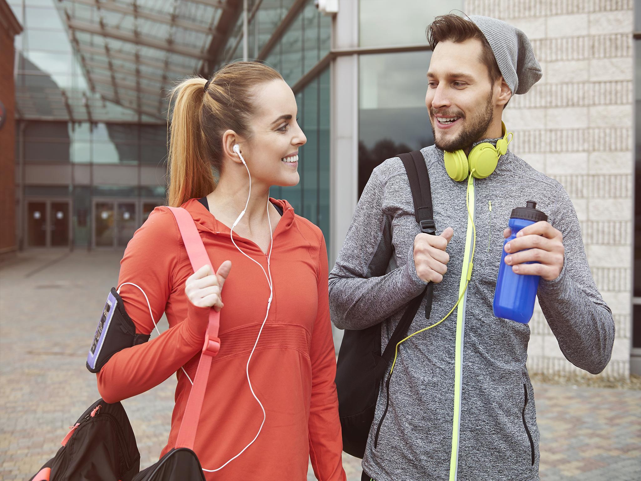 Exercising together is said to improve companionship Shutterstock