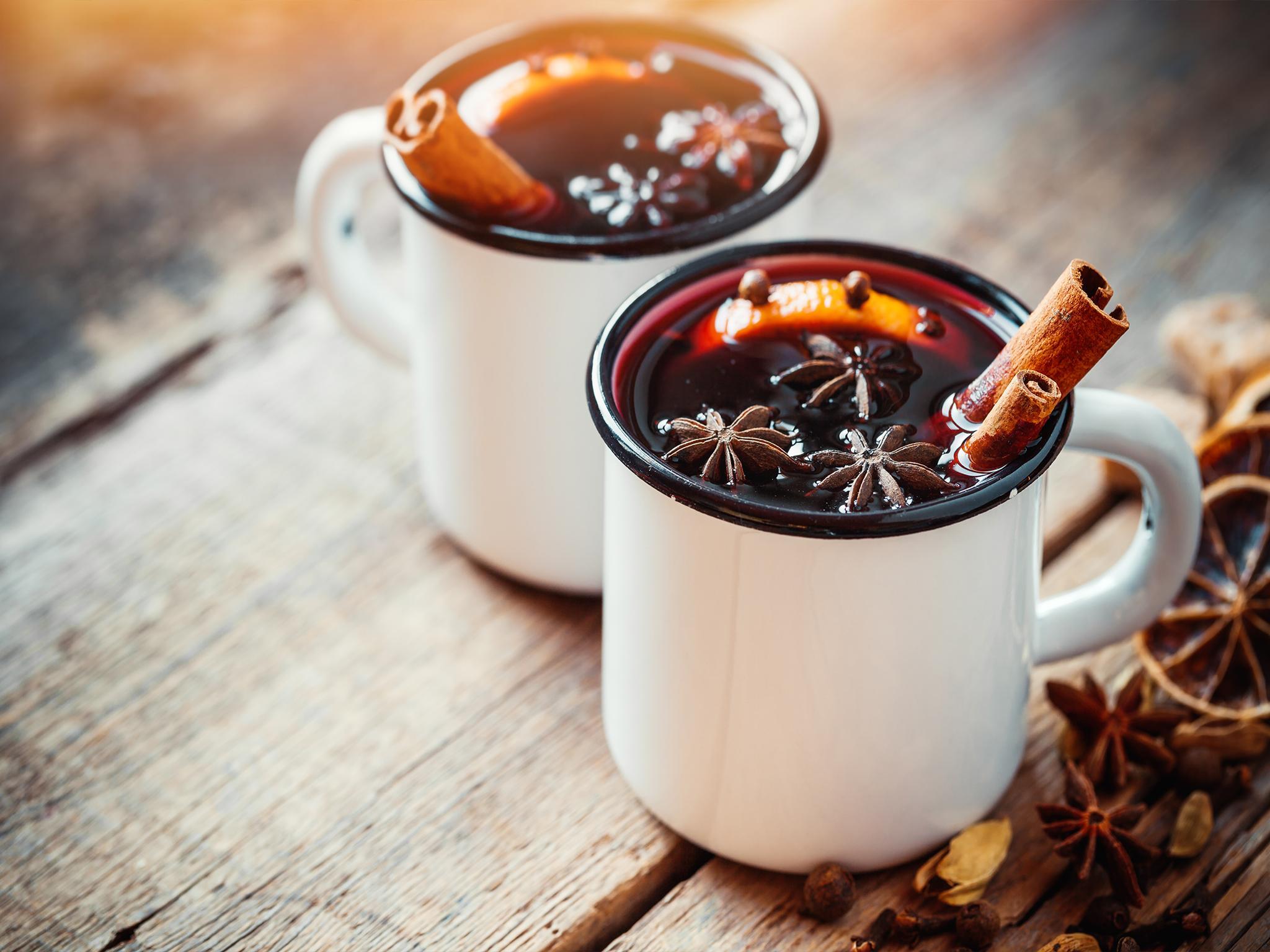 Mulled wine is a popular Christmas treat Shutterstock