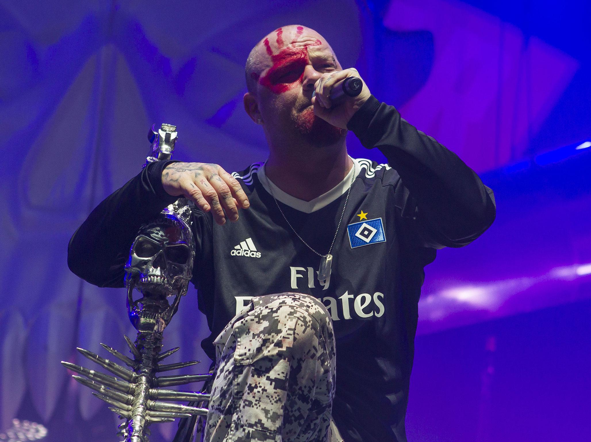 Ivan Moody from Las Vegas groove metallers Five Finger Death Punch